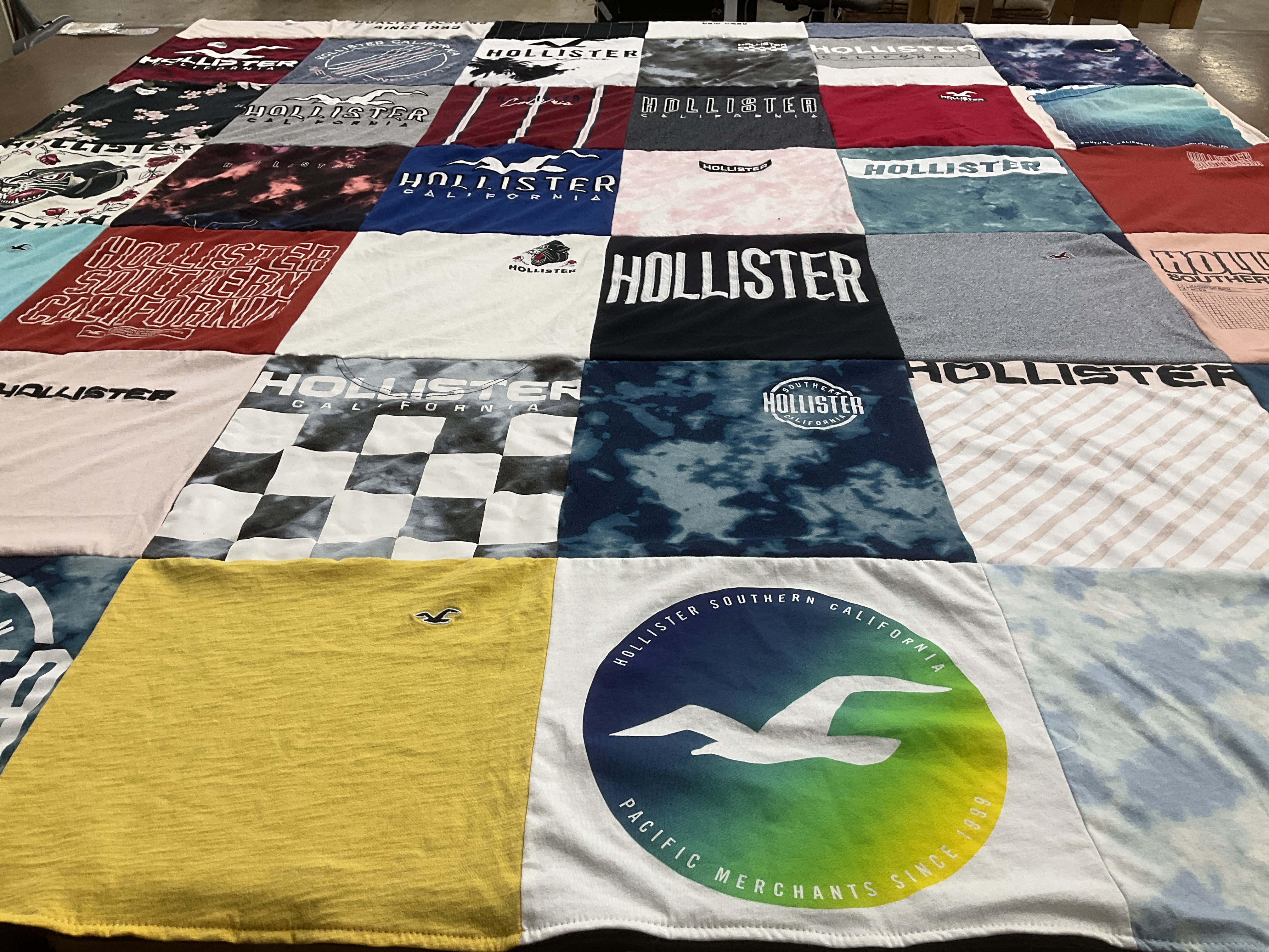 T-shirt quilt with fashion, beach lifestyle themes by Debbie from TX