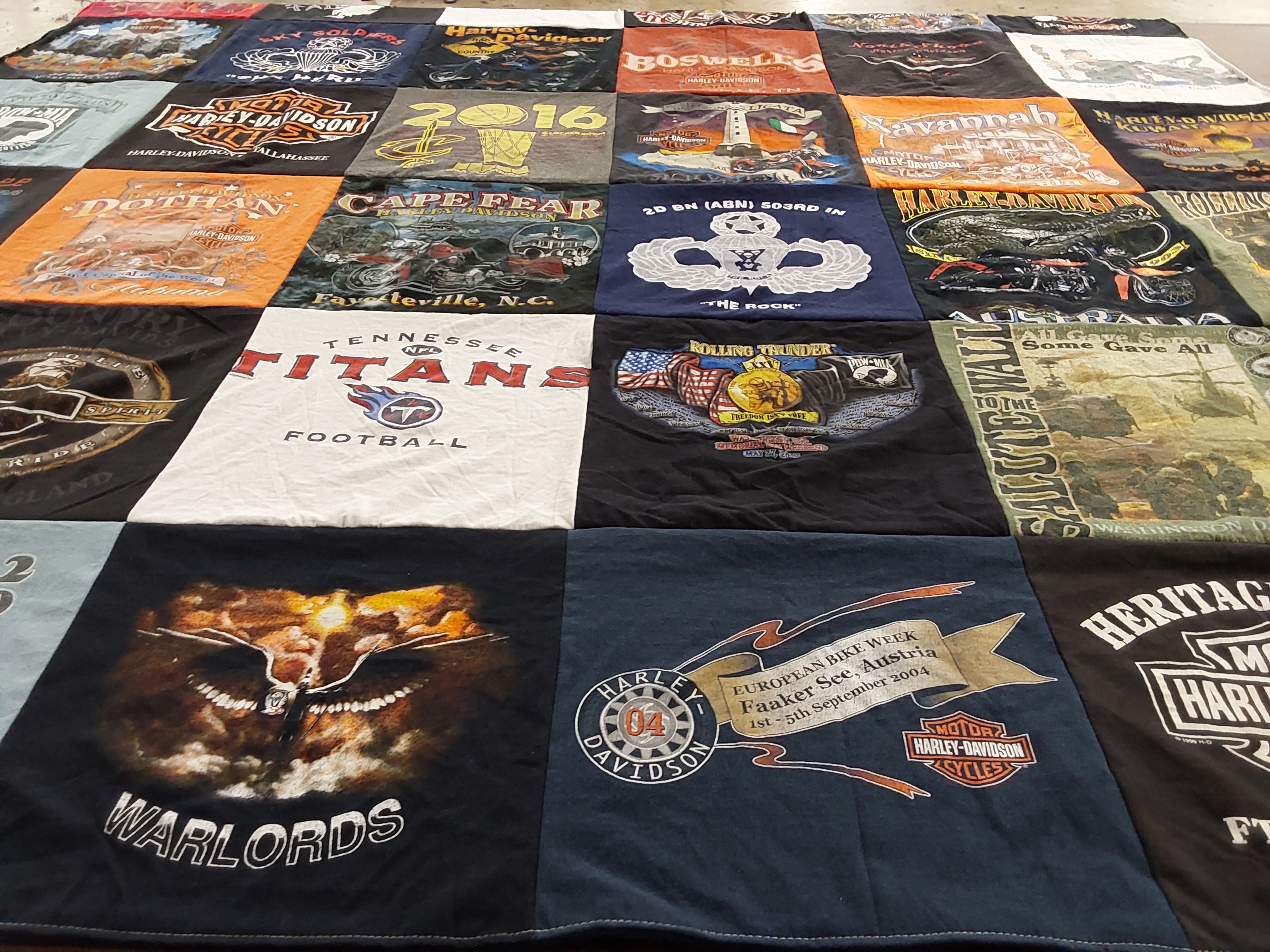 T-shirt quilt featuring tennessee titans football by Jeri from VA