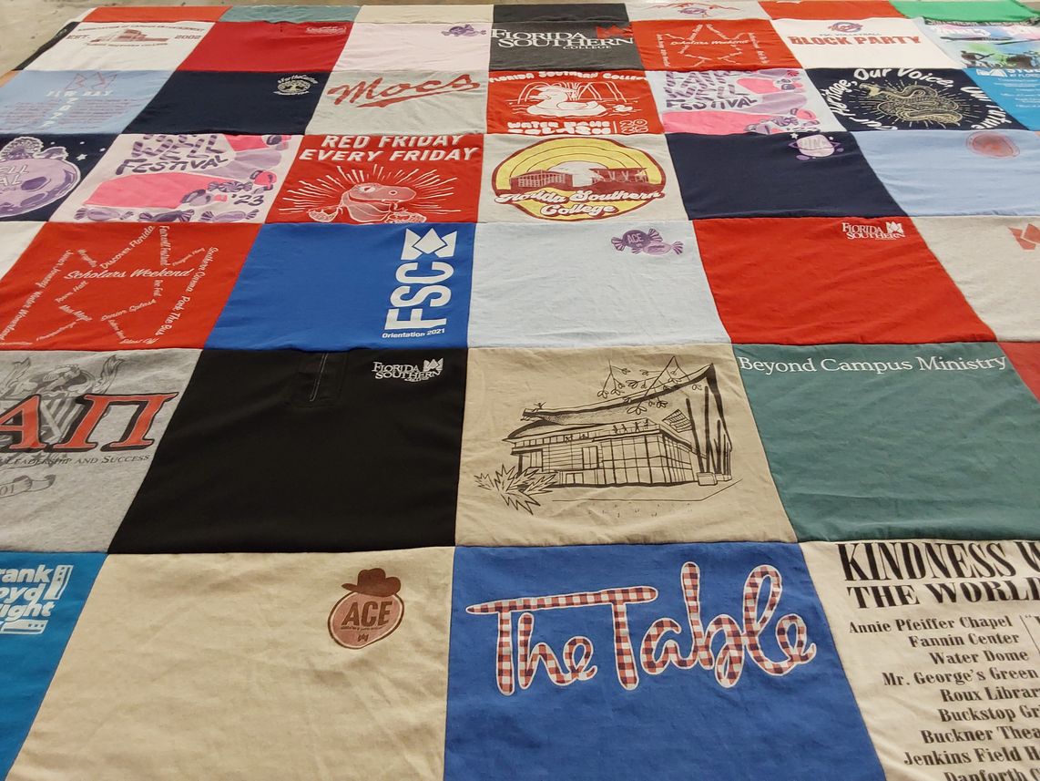 T-shirt quilt from florida southern college by Paige from FL