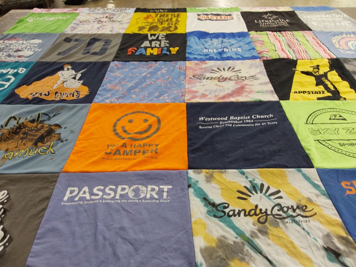 T-shirt quilt from appalachian state university by Brandi McKenzie from VA