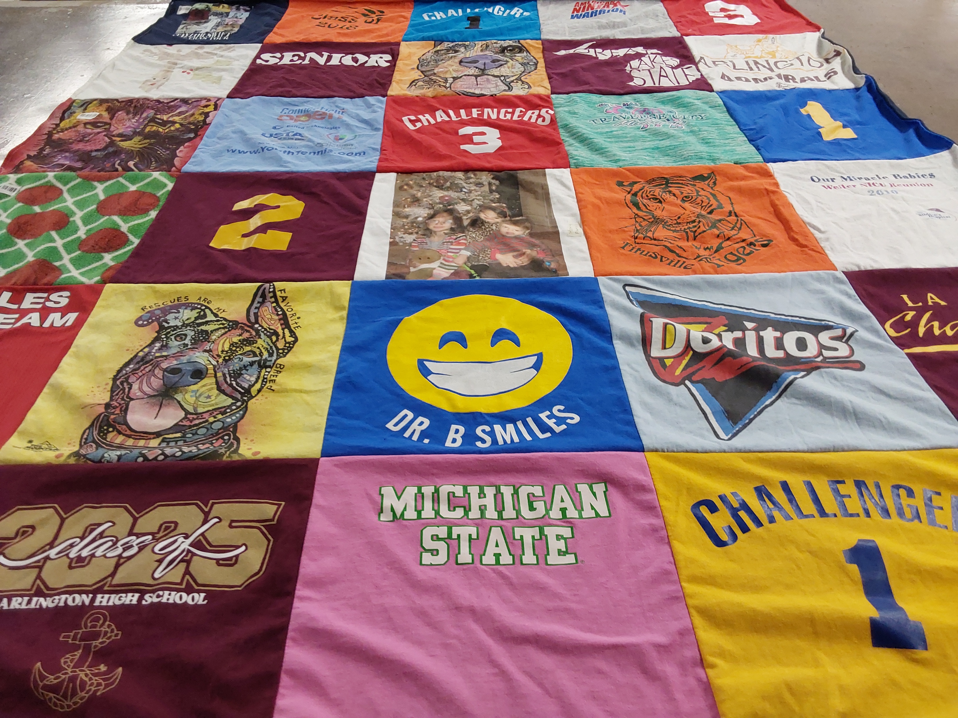 T-shirt quilt featuring challengers by Stephanie from NY
