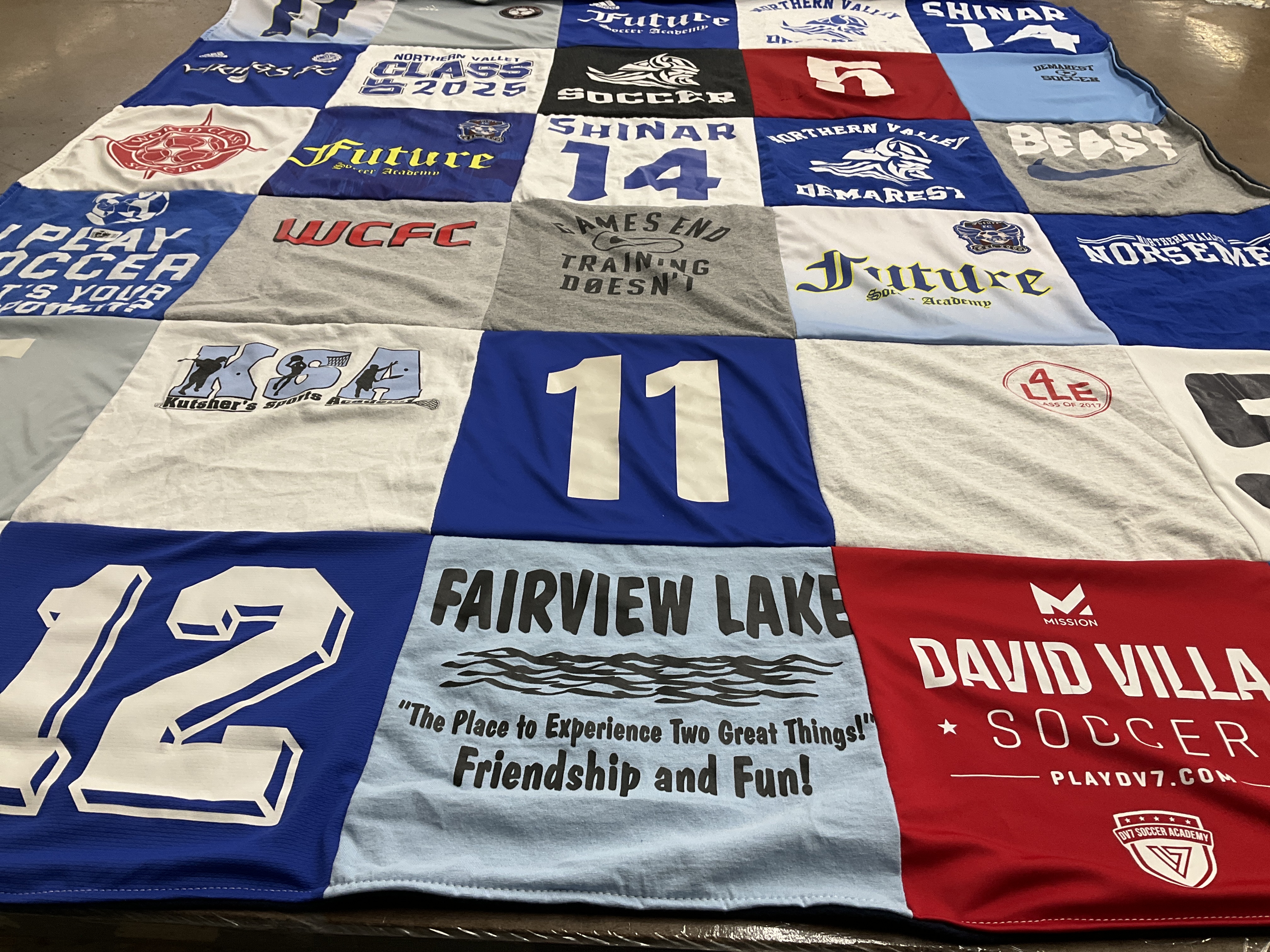 T-shirt quilt featuring wcfc by Vered from NJ