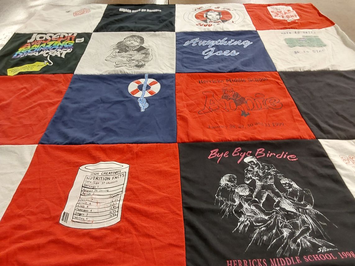 T-shirt quilt from herricks middle school by jodee from FL