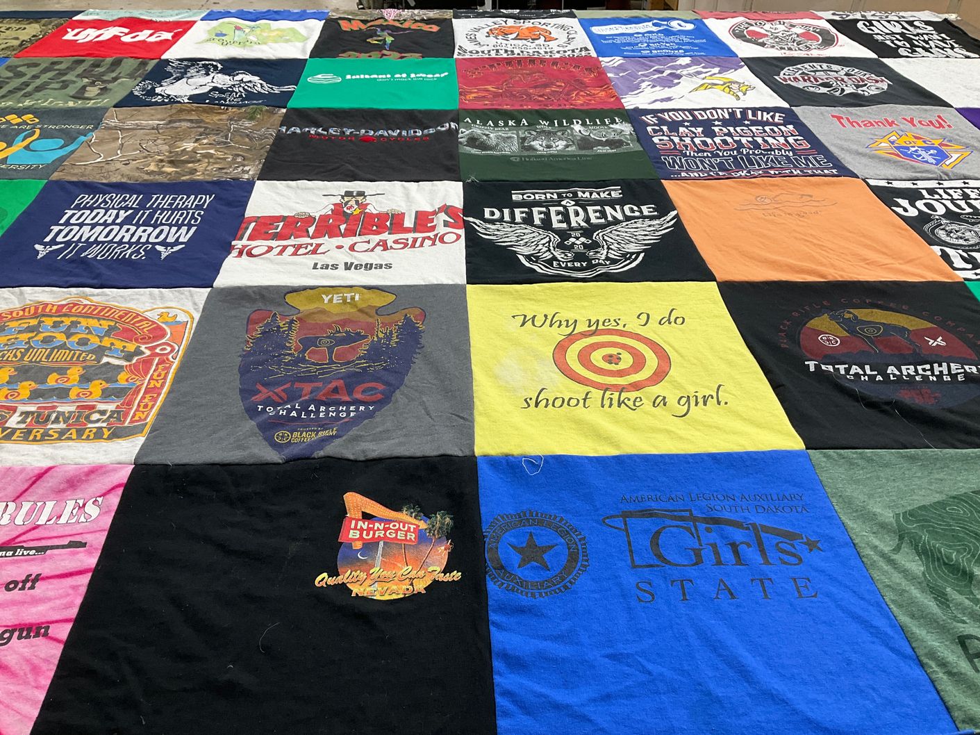 T-shirt quilt featuring xtac by Alison from SD