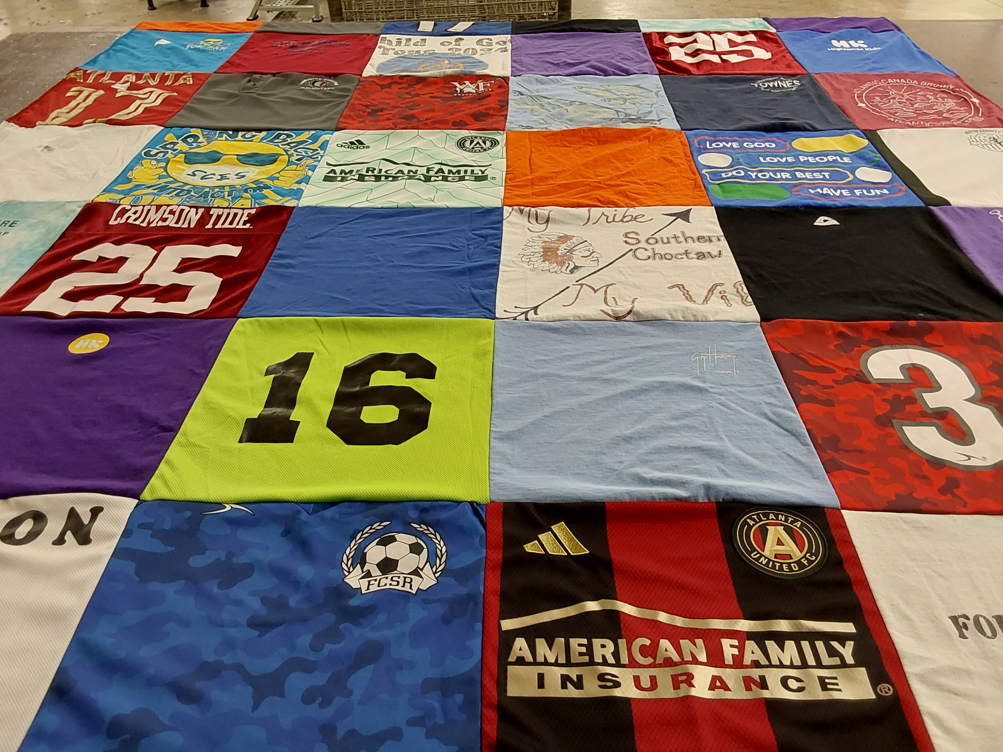 T-shirt quilt featuring atlanta united fc by Bridget from AL