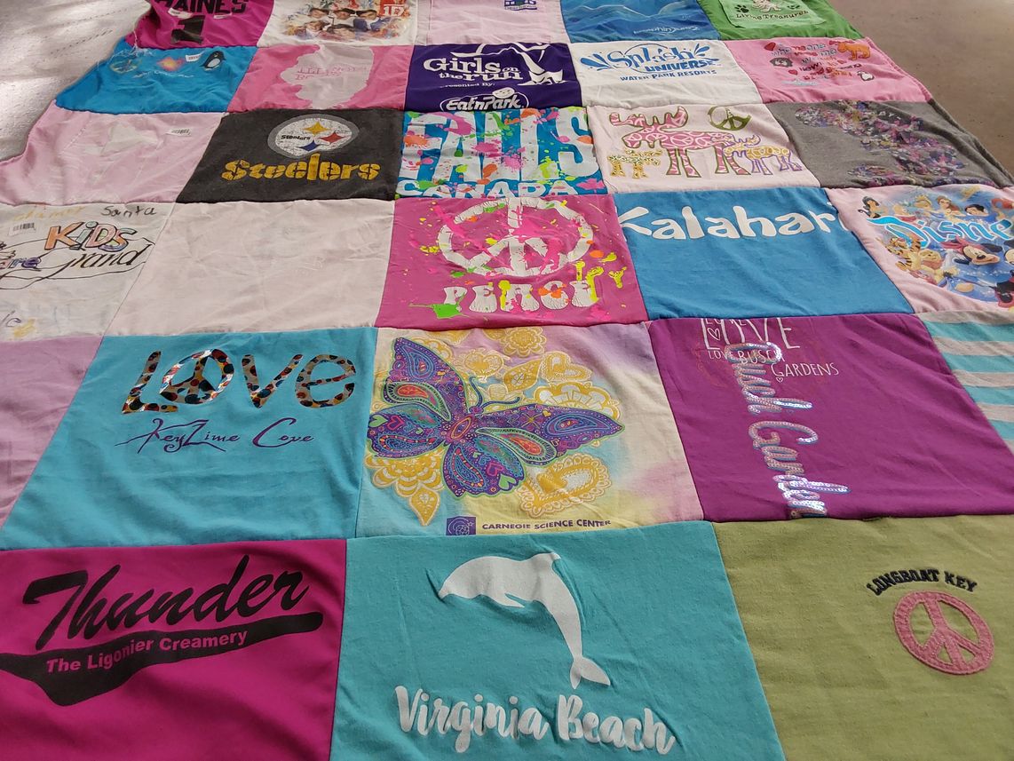 T-shirt quilt featuring pittsburgh steelers by Kimberly from IL