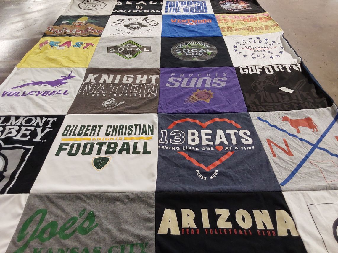 T-shirt quilt featuring phoenix suns by Chris from AZ