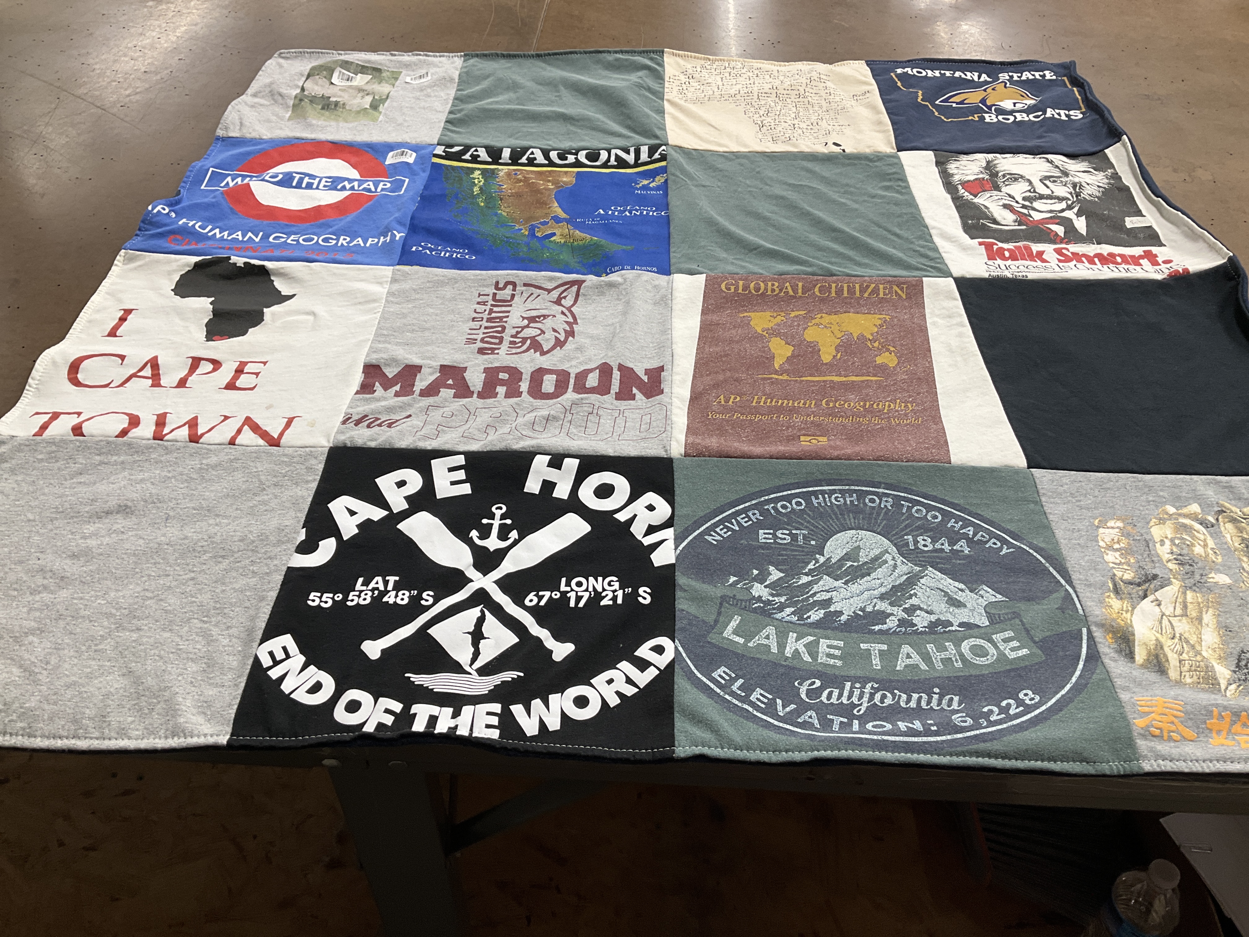 T-shirt quilt from montana state university by kristen  from TX