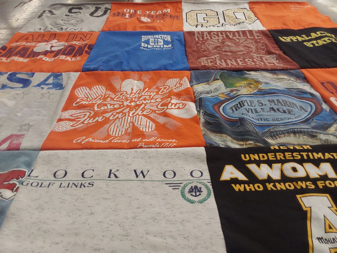 T-shirt quilt from appalachian state university by Jamie from SC
