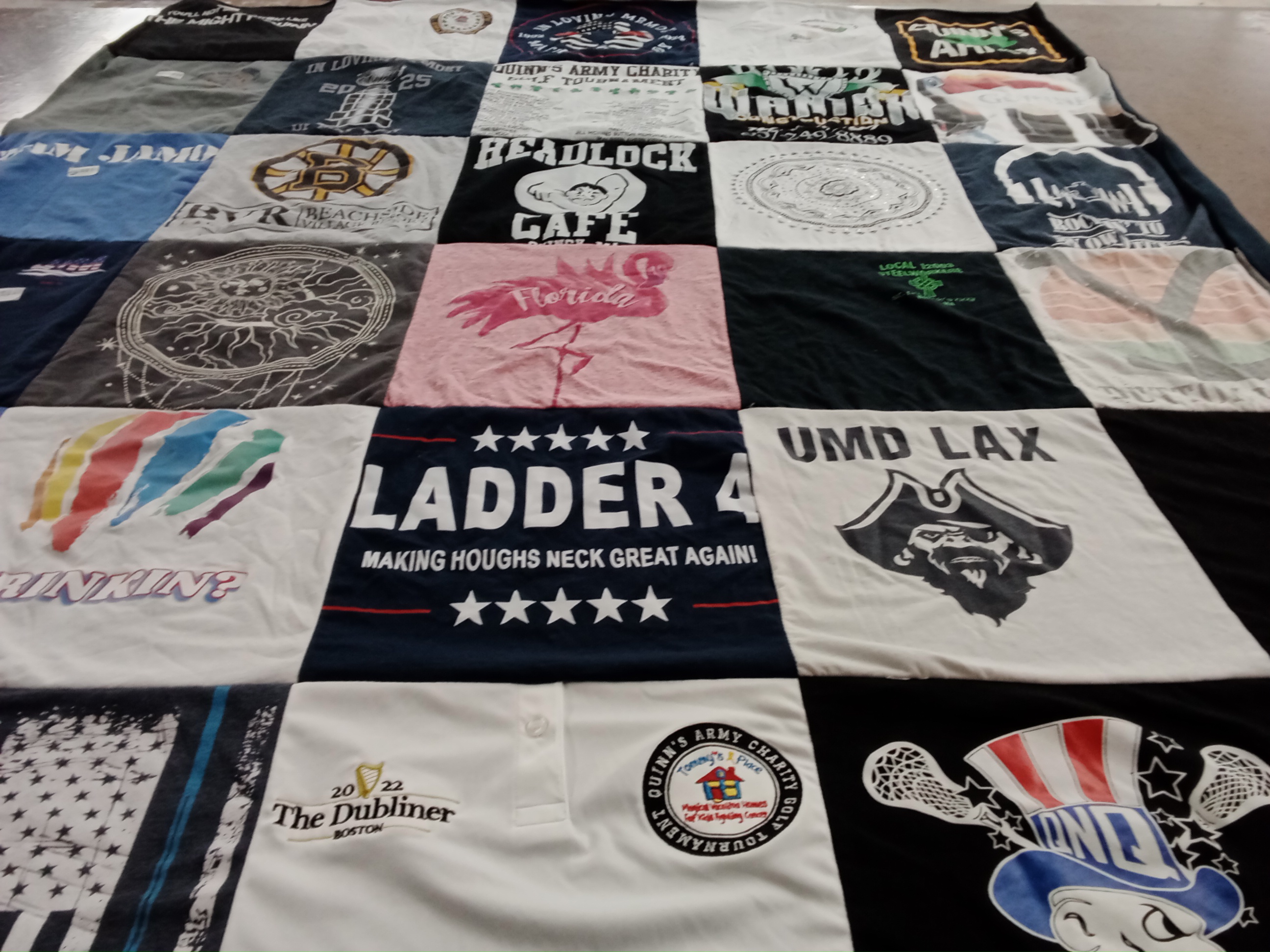 T-shirt quilt featuring university of maryland lacrosse by Denise  from MA
