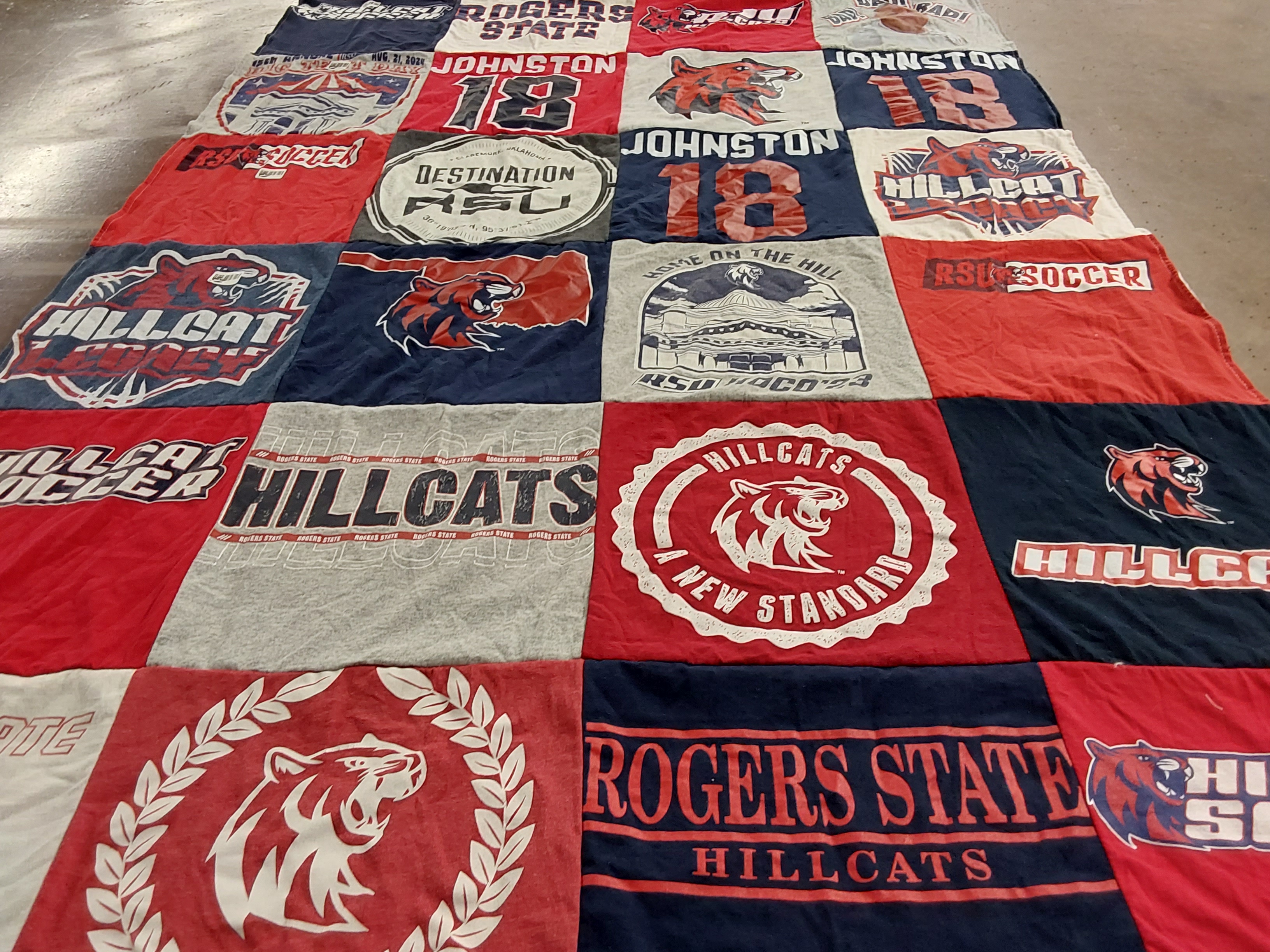 T-shirt quilt featuring hillcats soccer, hillcats by Zoey from CO