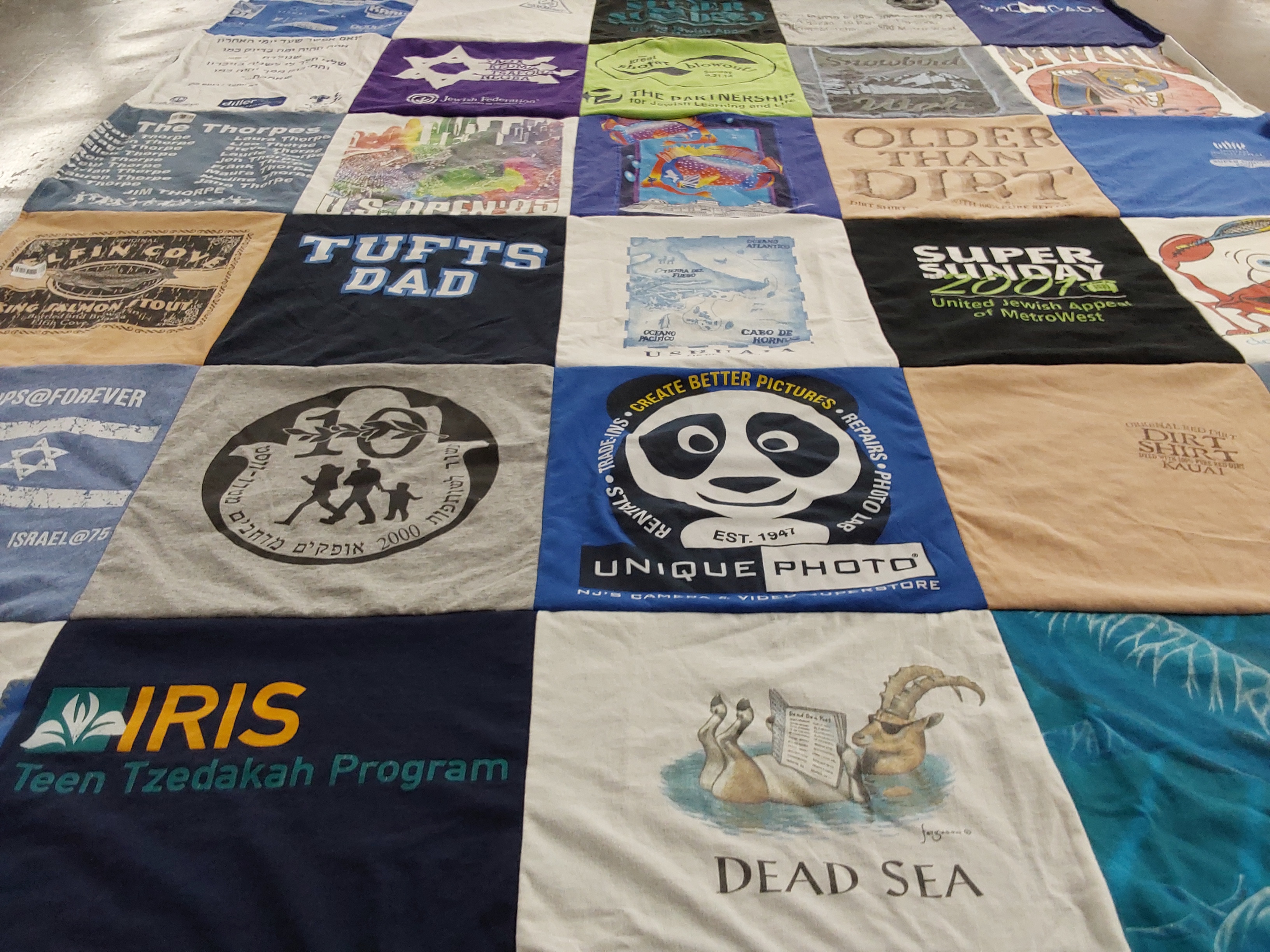 T-shirt quilt from tufts university by Gary from PA