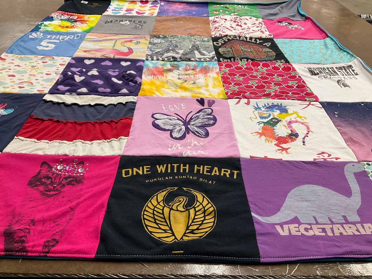 T-shirt quilt from michigan state university by Jennifer from OR