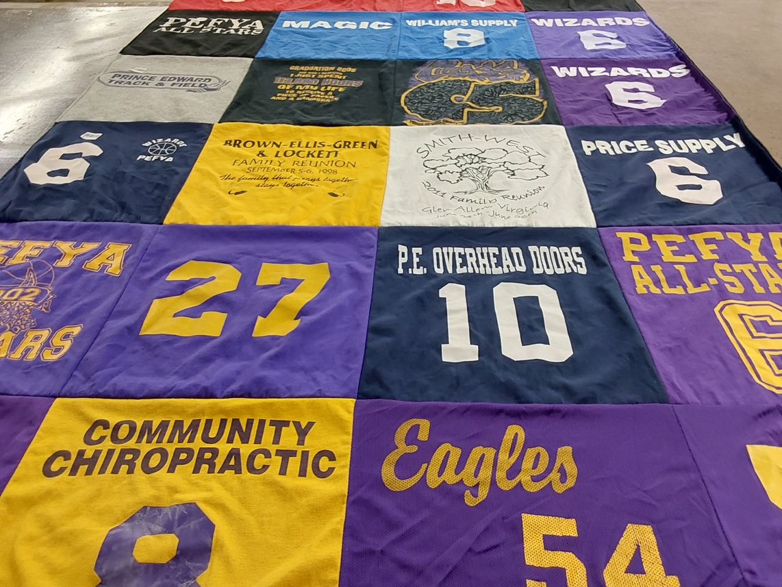 T-shirt quilt featuring pefya all stars, wizards by Donte from VA