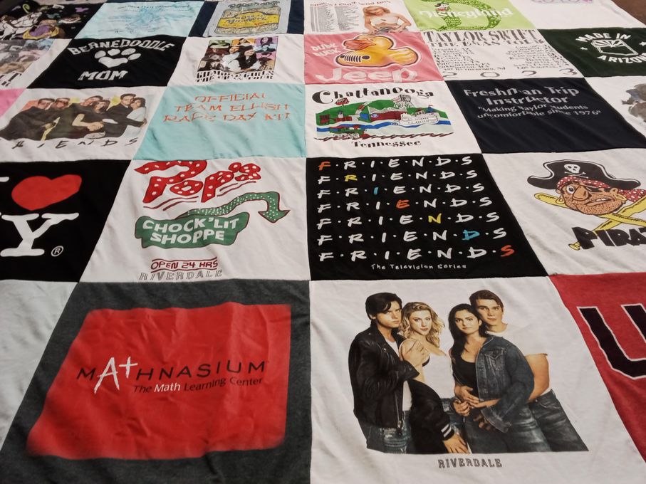 T-shirt quilt from riverdale by Jeffrey from AZ