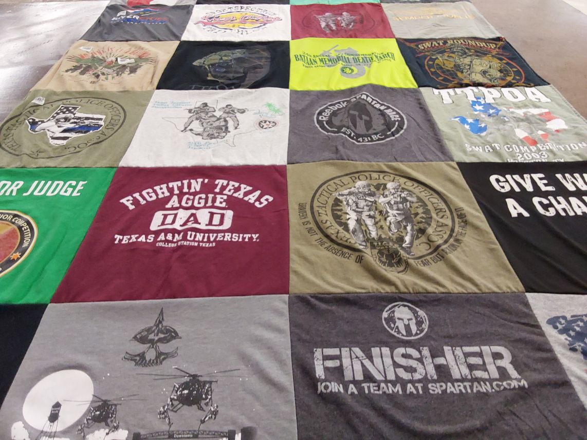 T-shirt quilt from texas a&m university by Melanie from TX