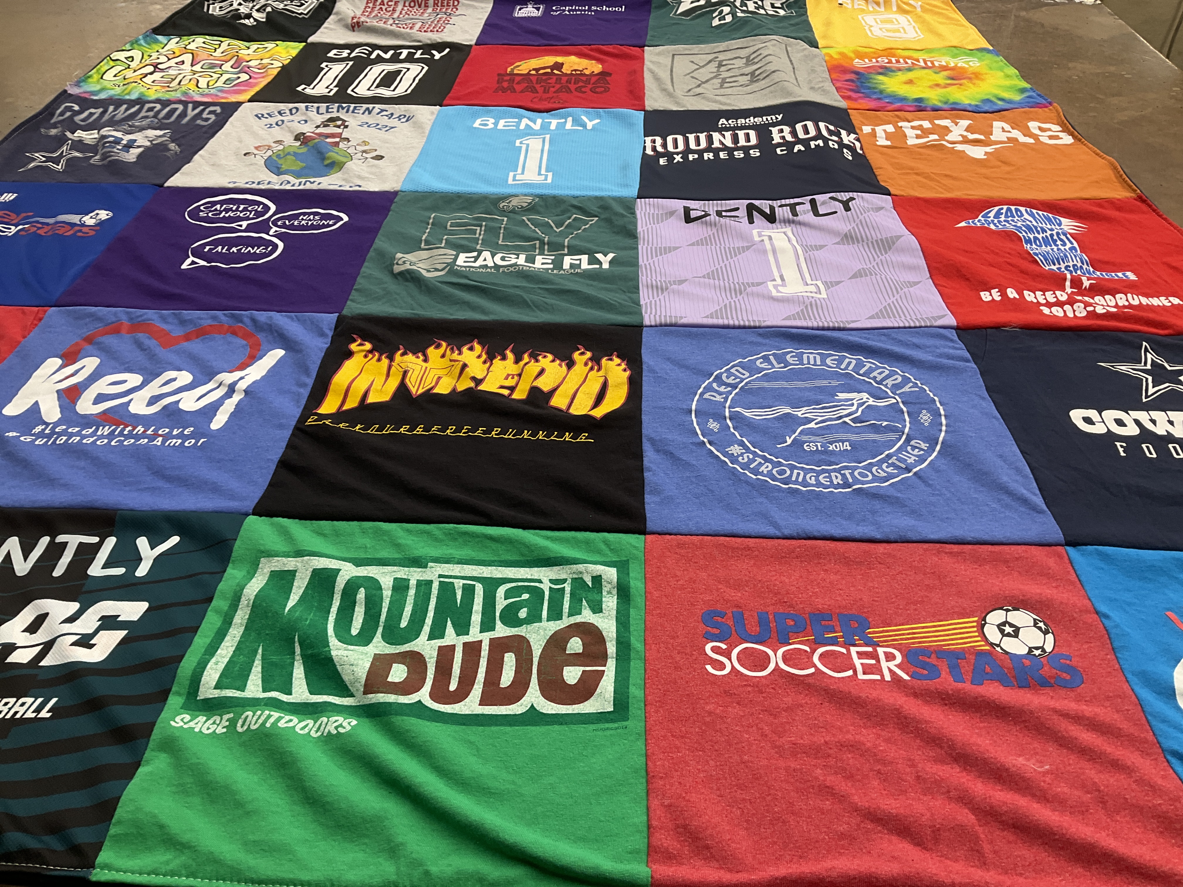T-shirt quilt featuring cowboys football by Spring from TX