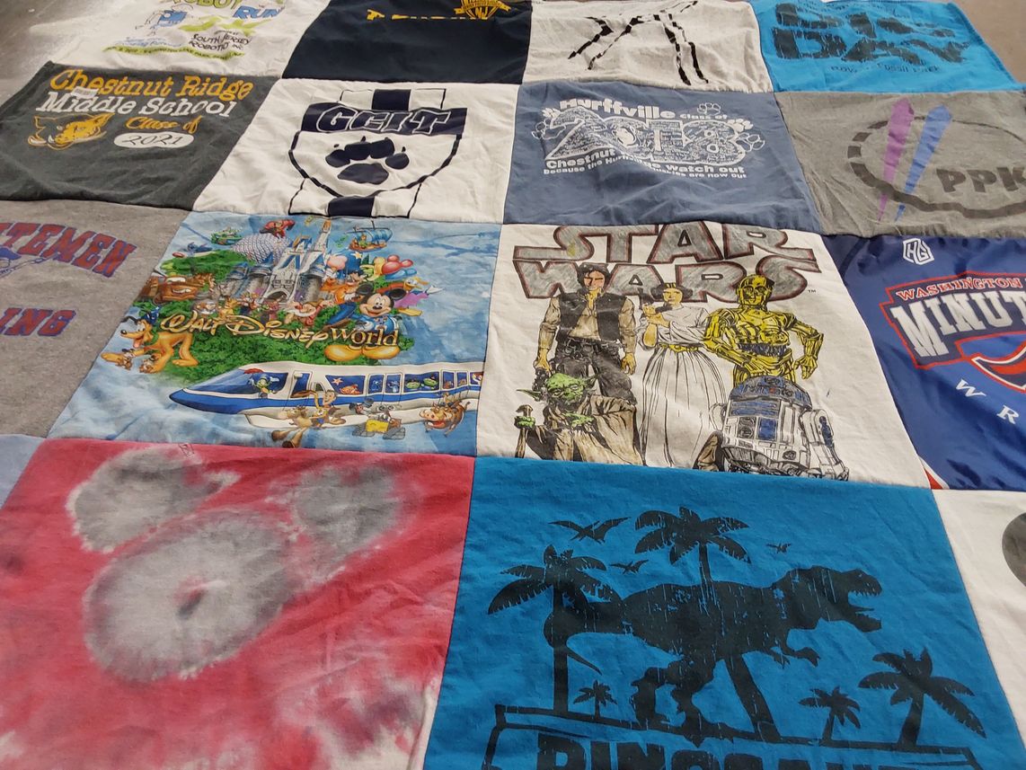 T-shirt quilt featuring washington minutemen by Heather from NJ
