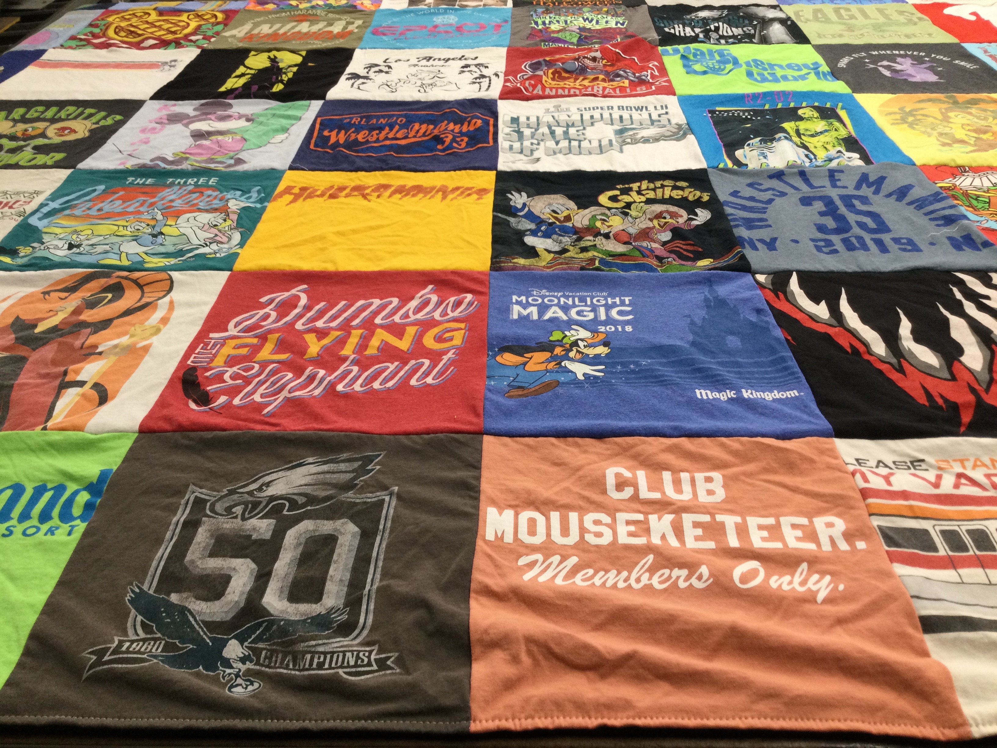 T-shirt quilt featuring philadelphia eagles by Antonio from NJ