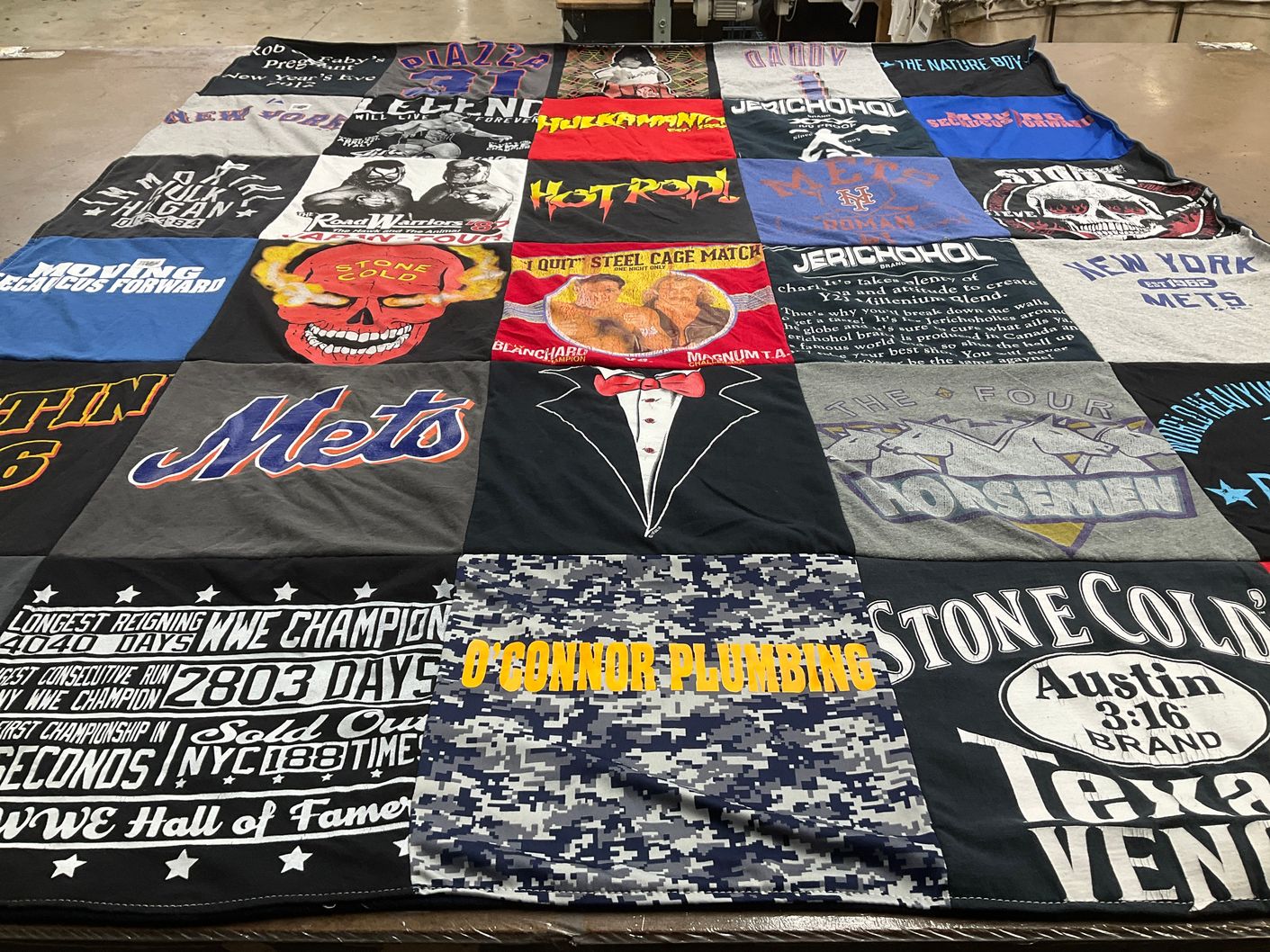 T-shirt quilt featuring new york mets by Fabiana from NJ