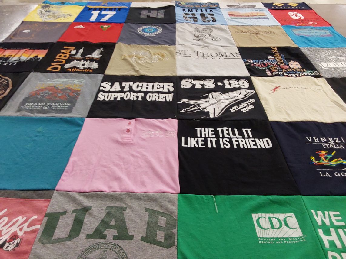 T-shirt quilt from university of alabama at birmingham by Anna from GA