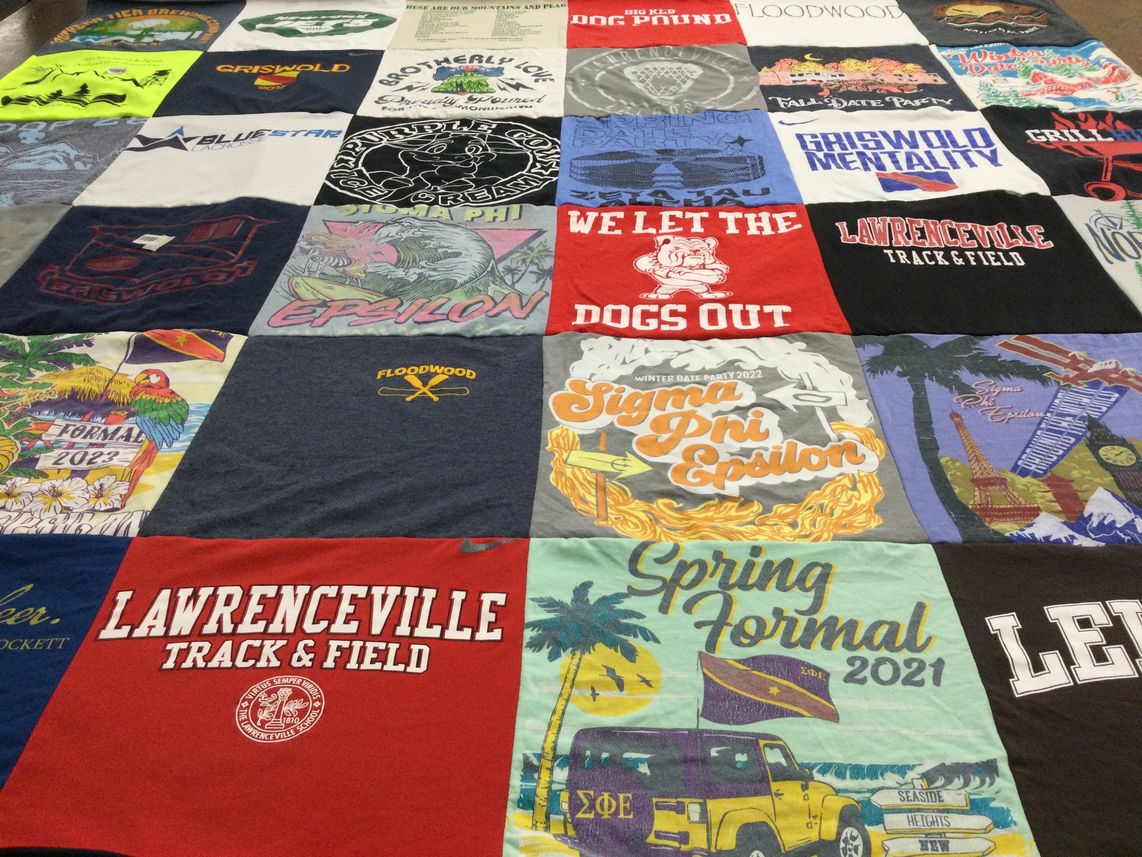 T-shirt quilt from lawrenceville track and field by Matthew from NJ