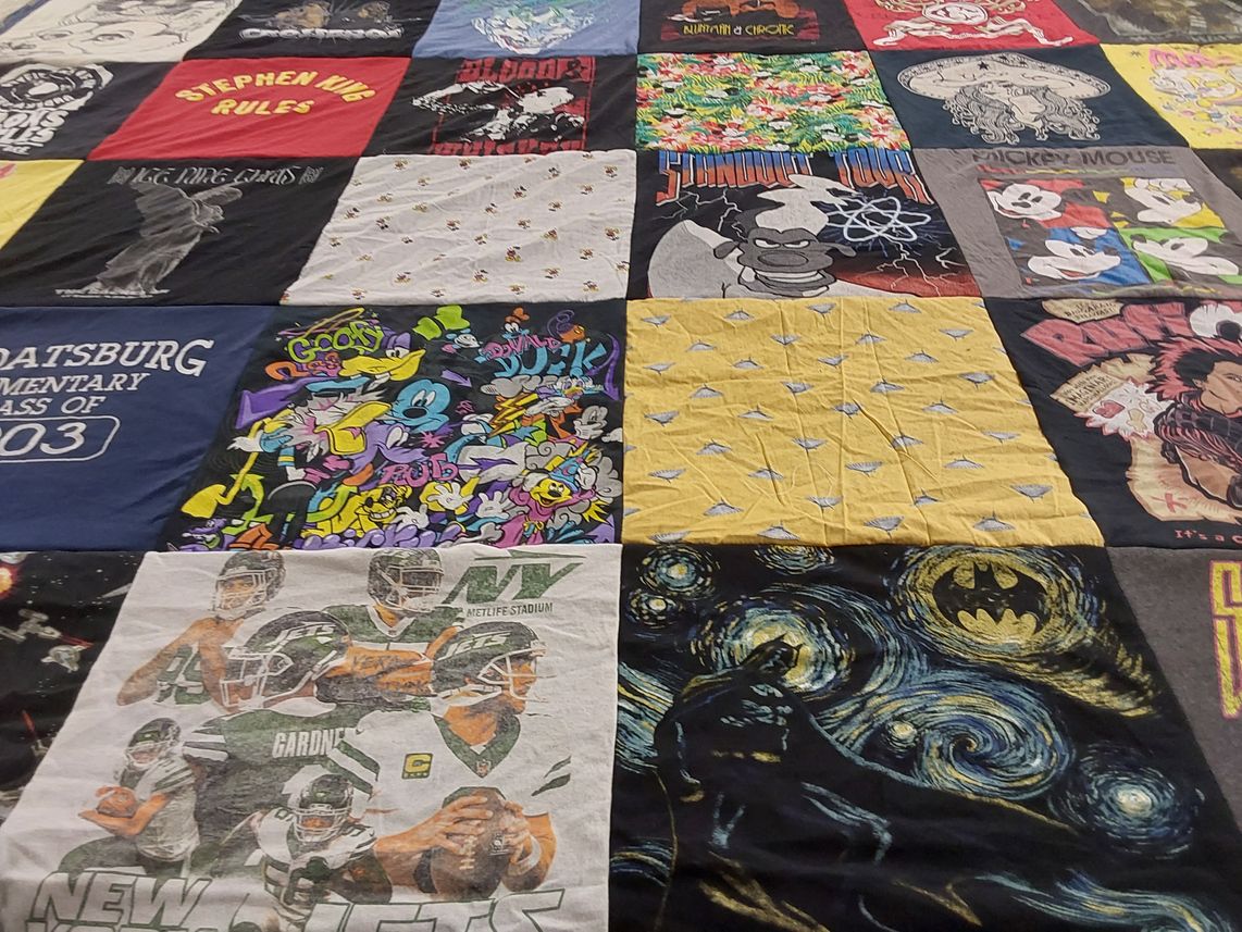 T-shirt quilt featuring new york jets by Tommy from NJ