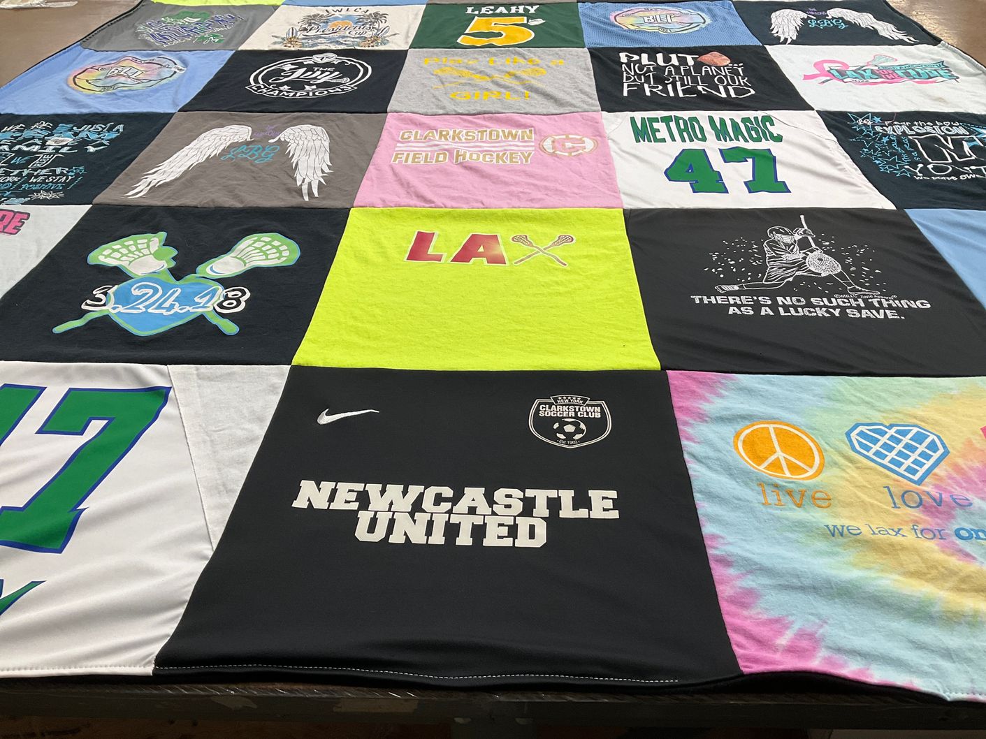 T-shirt quilt featuring newcastle united by Sherri from NY