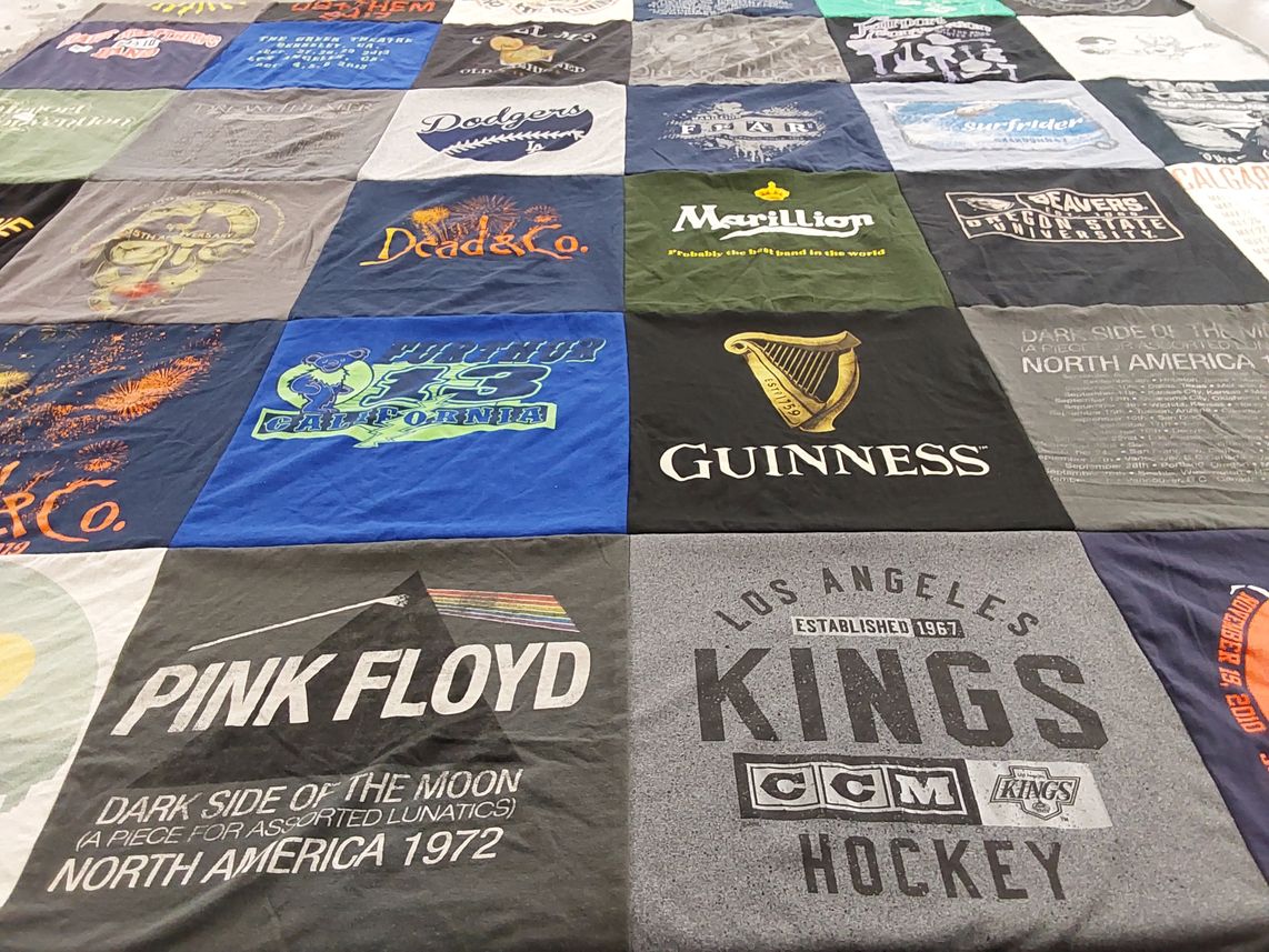 T-shirt quilt featuring los angeles kings by Robert from CA