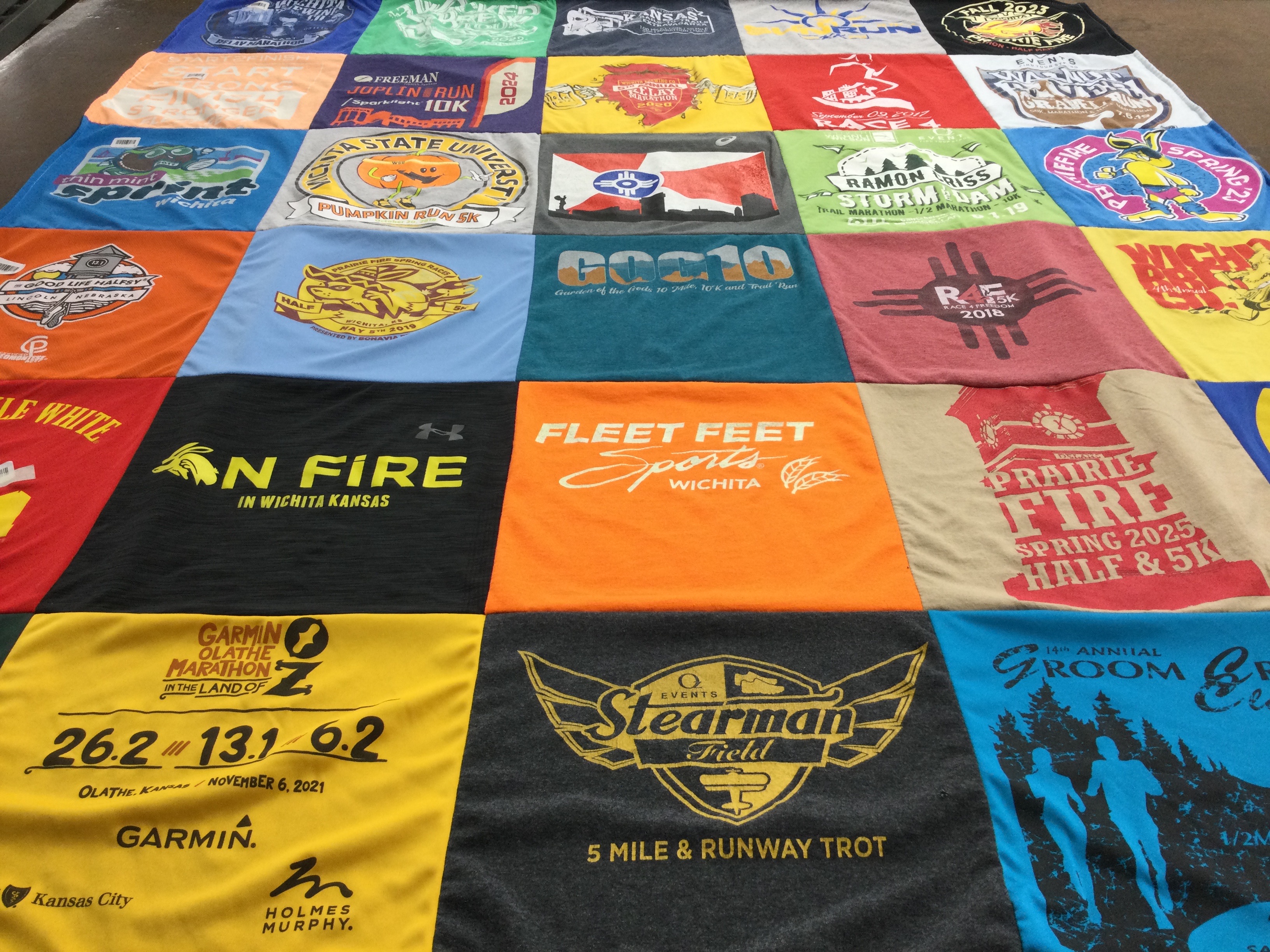 T-shirt quilt from washington state university by Mona from KS