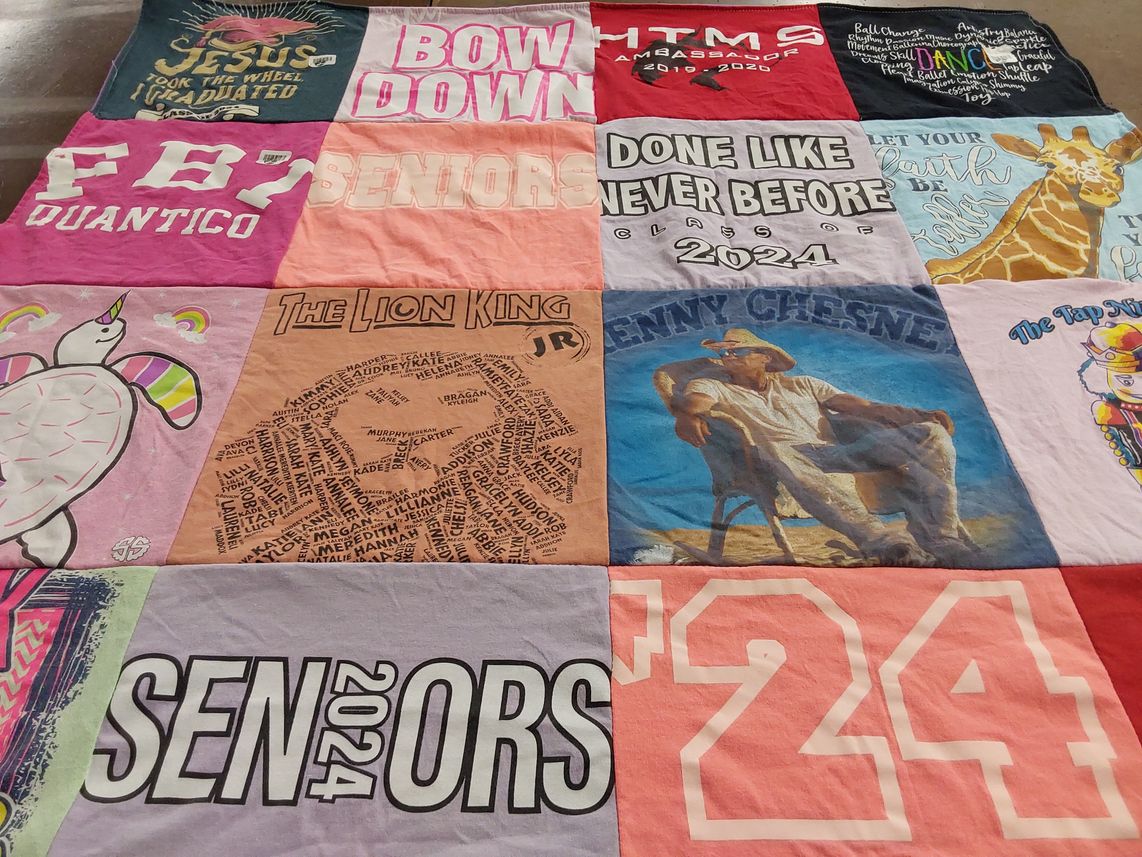 T-shirt quilt from htms by Heather from AL