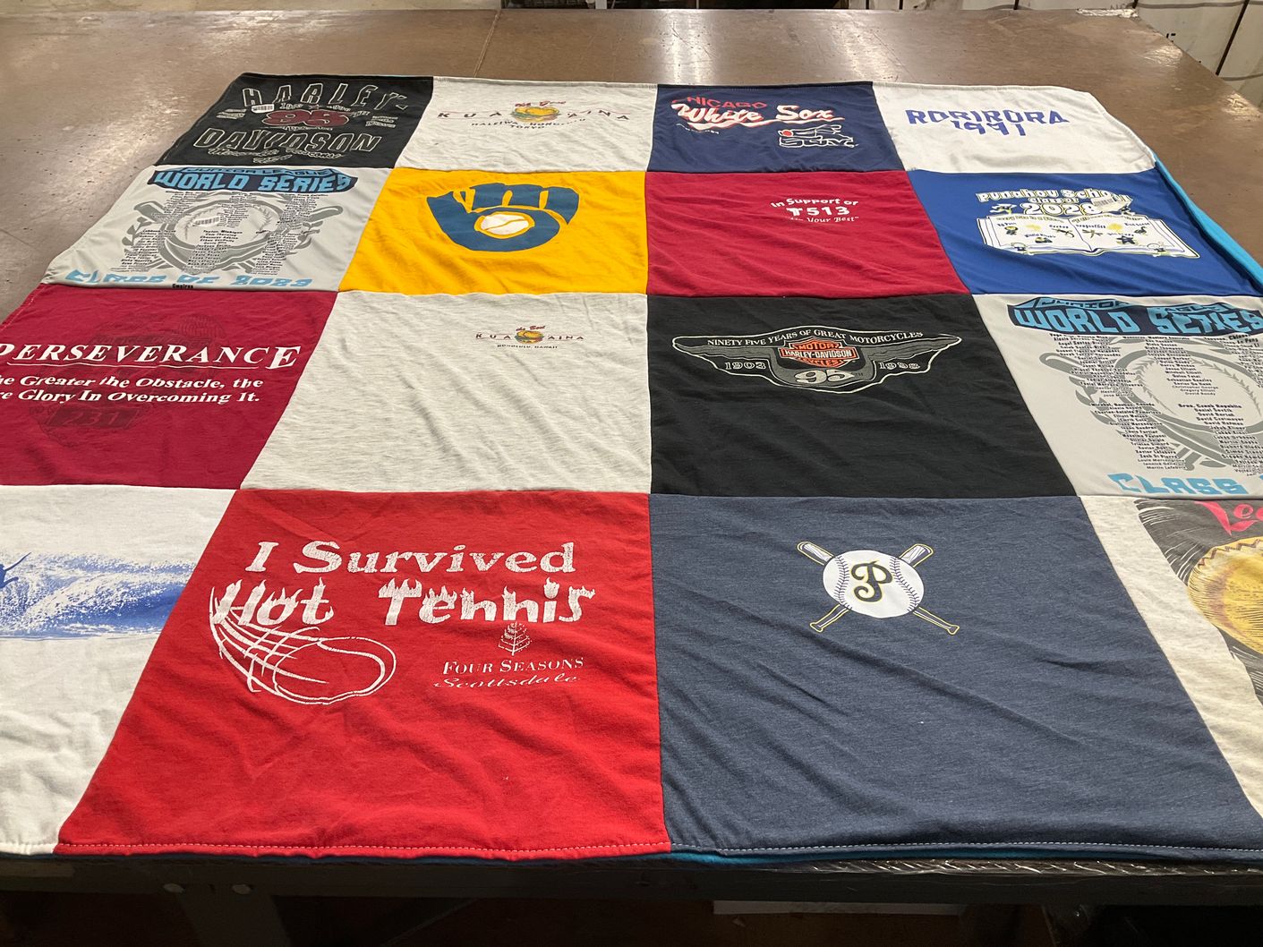 T-shirt quilt featuring chicago white sox by Ross from AZ