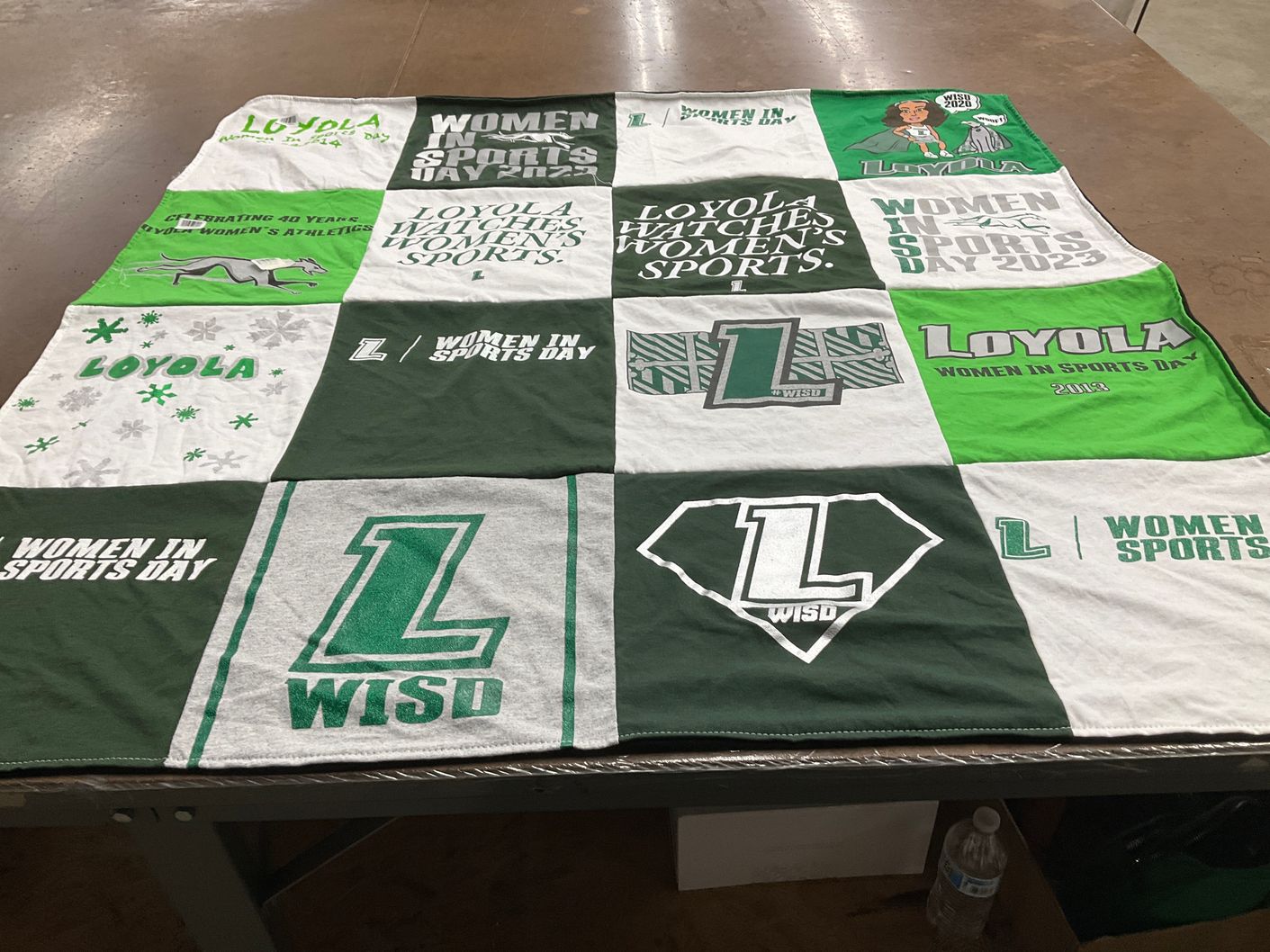 T-shirt quilt from loyola university by Hope from MD