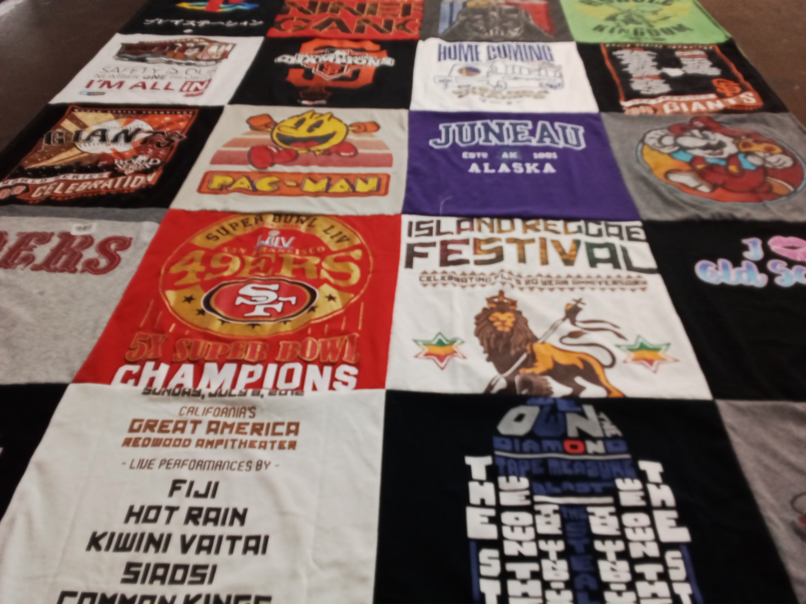 T-shirt quilt featuring 49ers by Jennifer from CA