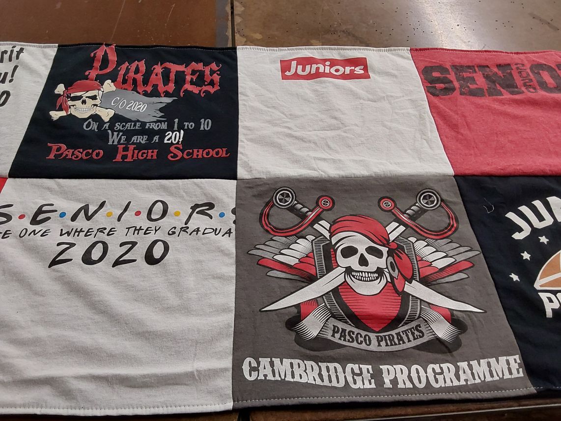 T-shirt quilt from pasco high school by ALLISON from FL
