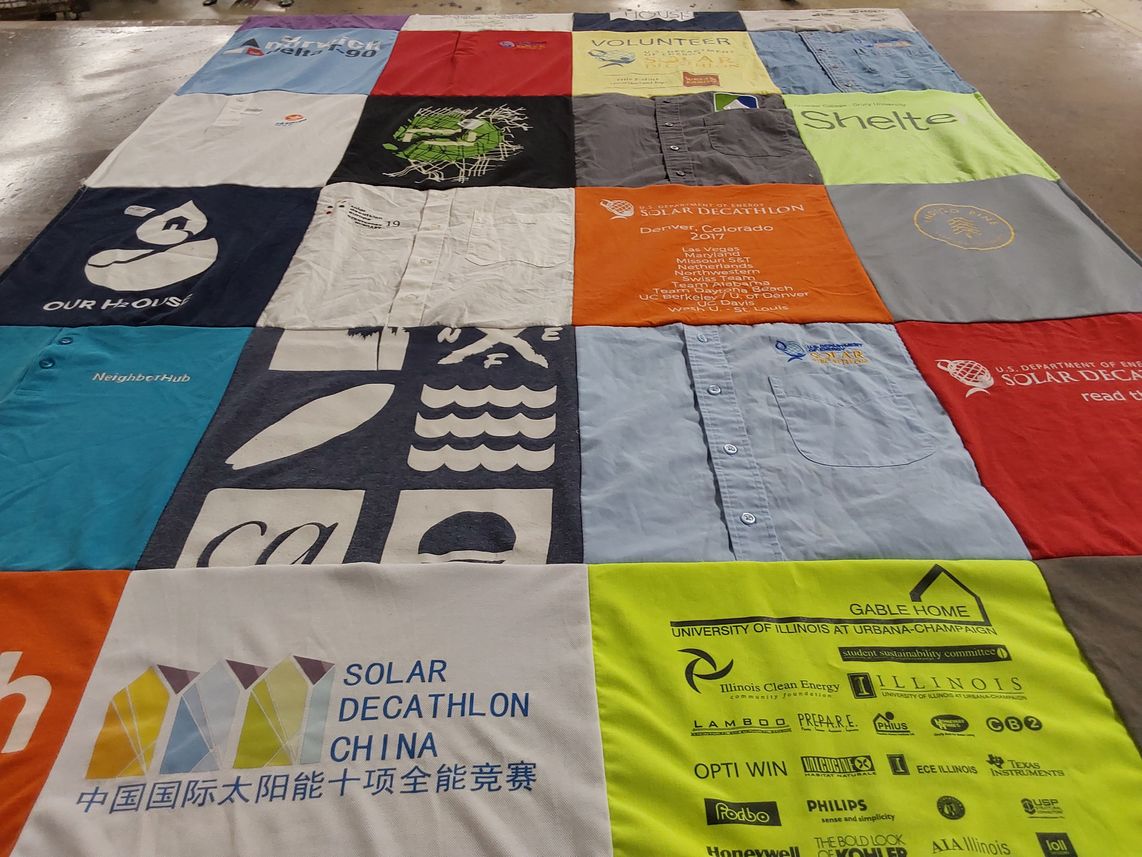 T-shirt quilt from university of illinois at urbana-champaign by Mary from CO