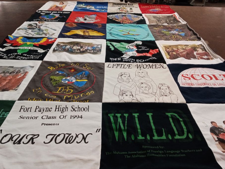 T-shirt quilt from fort payne high school, idler high school by Mirella from AL