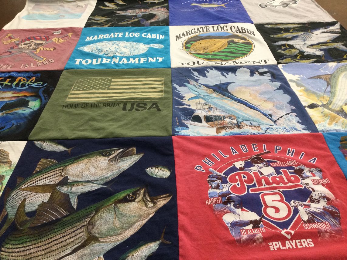 T-shirt quilt featuring philadelphia phillies by Theresa from NJ