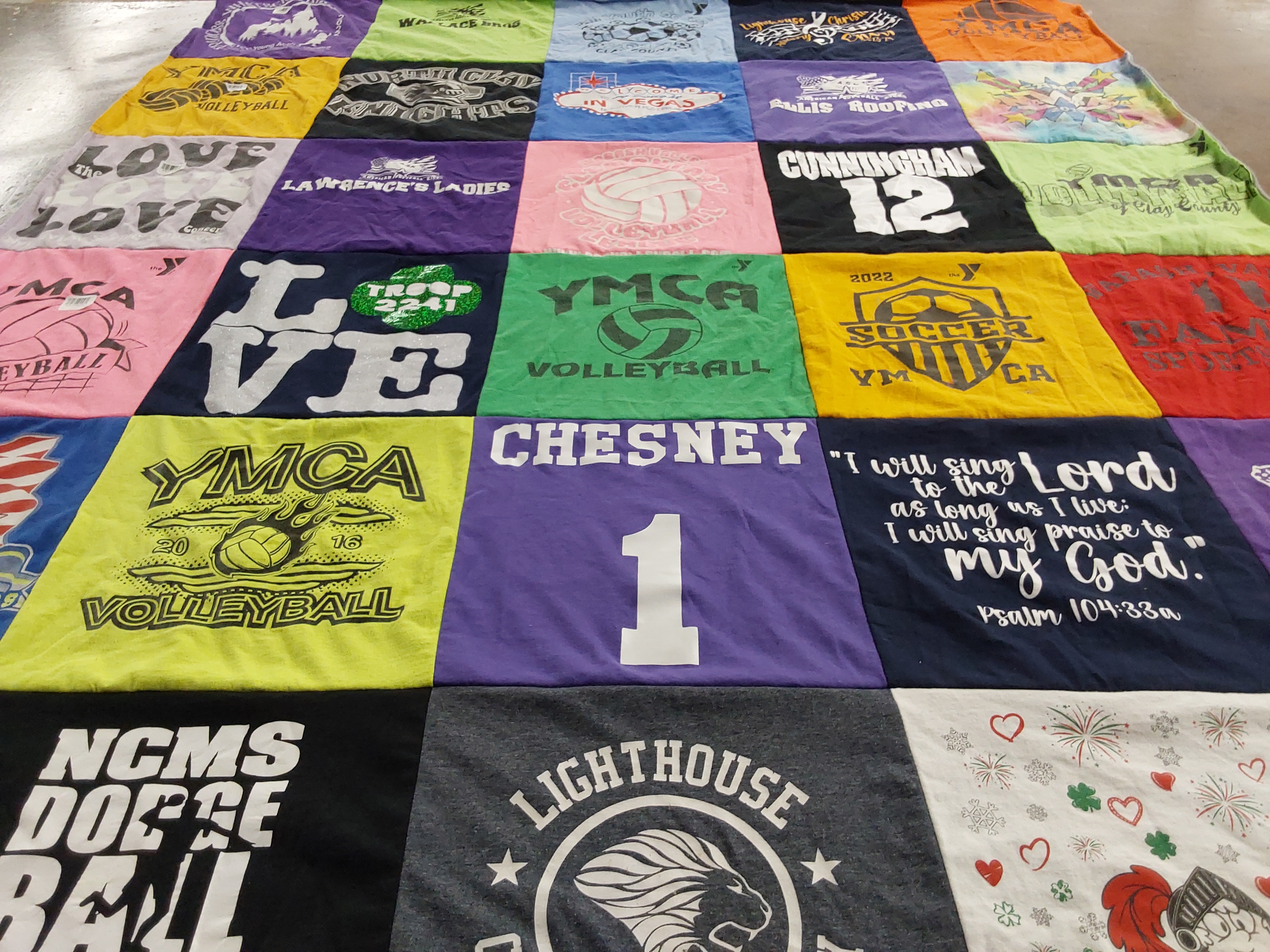 T-shirt quilt from ncms, lawrence's ladies by Shanna from IN