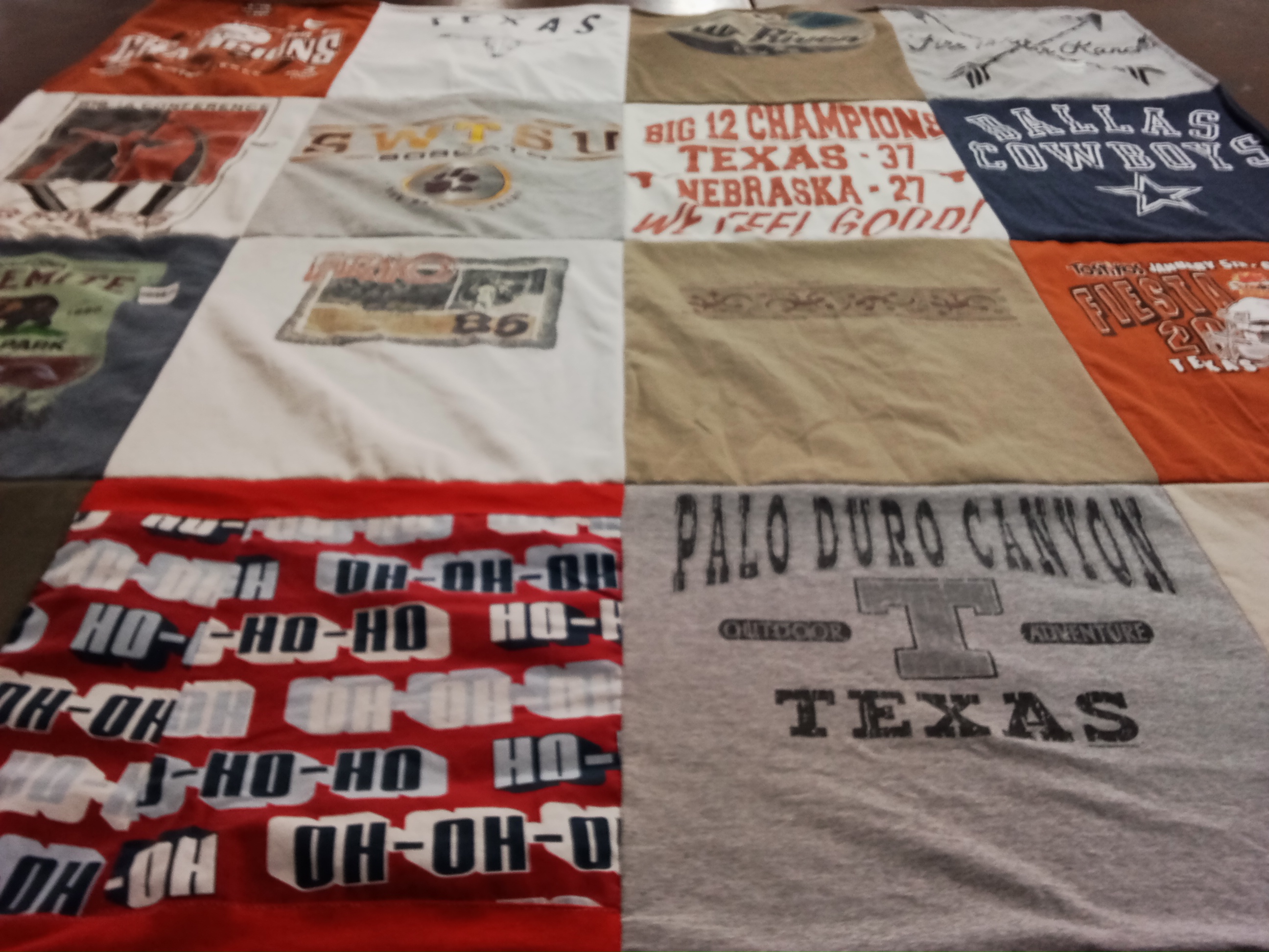 T-shirt quilt featuring dallas cowboys by Cindy from TX
