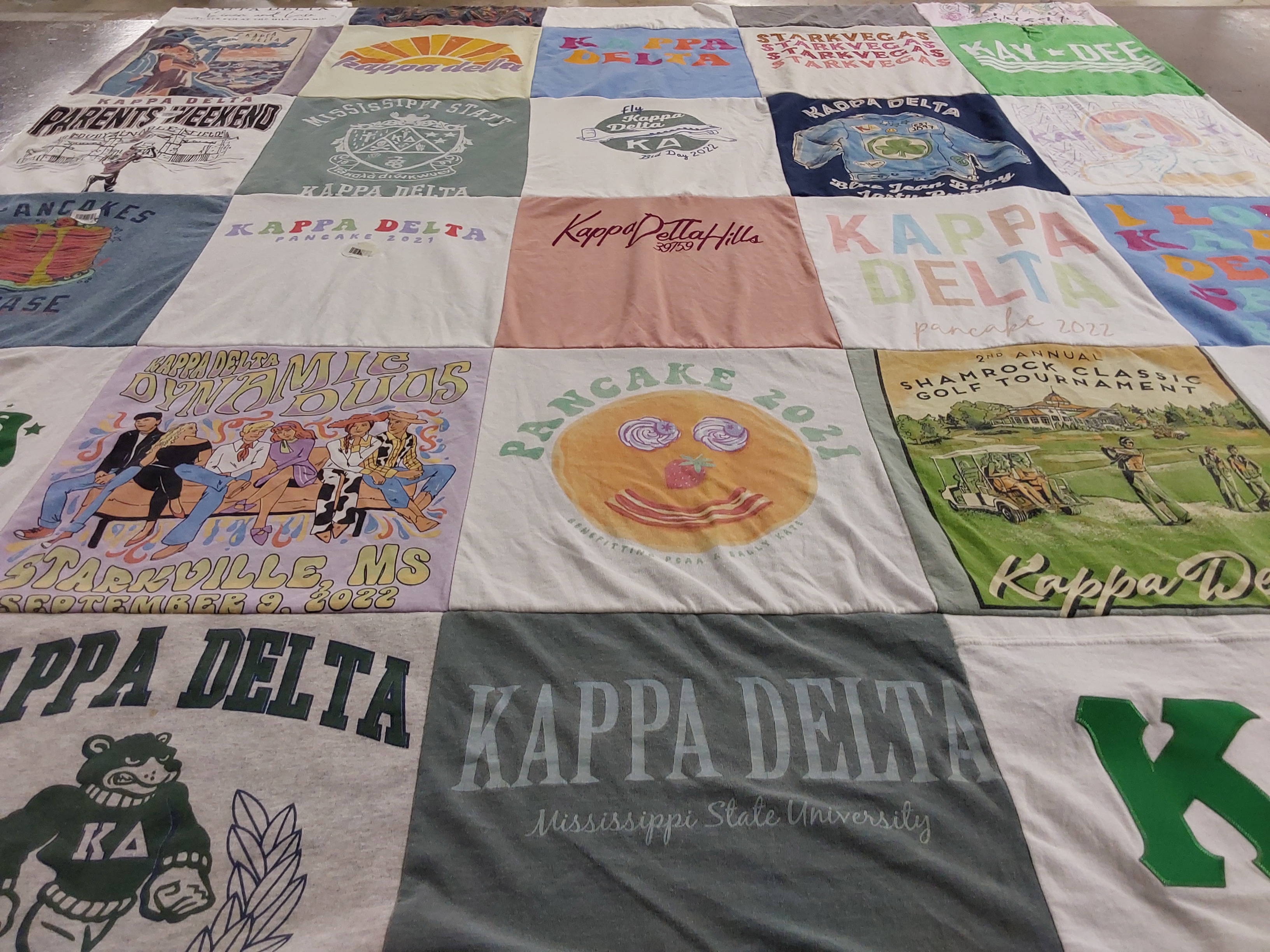 T-shirt quilt from mississippi state university by Jennifer from MS