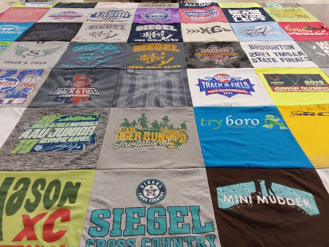 T-shirt quilt from siegel high school, broughton high school by Kimberly from TN