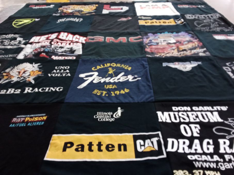 T-shirt quilt from illinois central college by Elise from GA