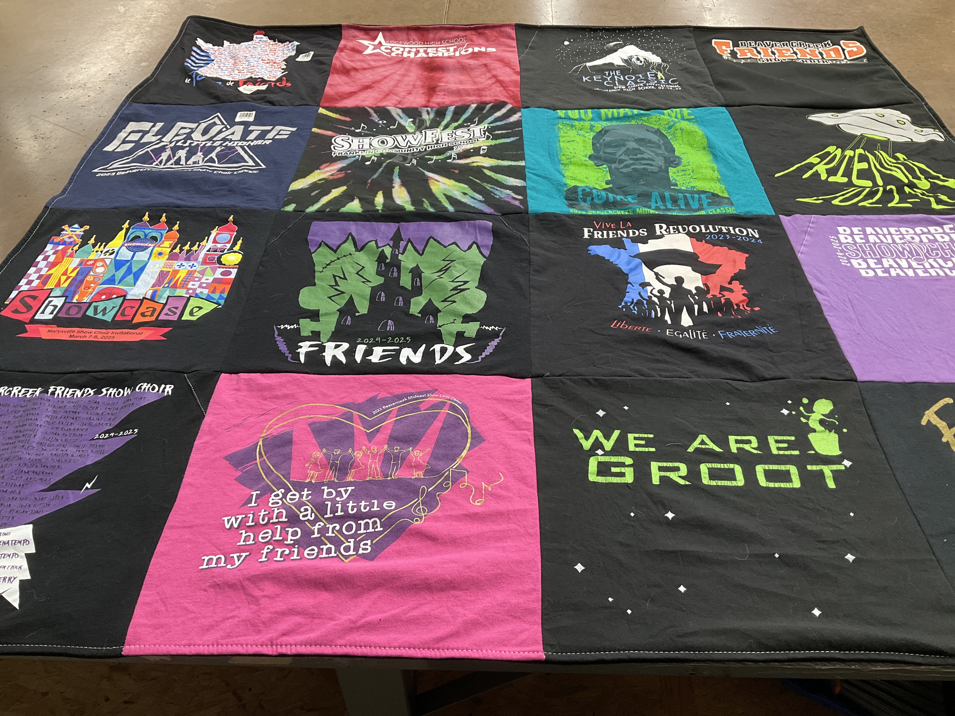 T-shirt quilt from dean e. danielson college by Julie from OH