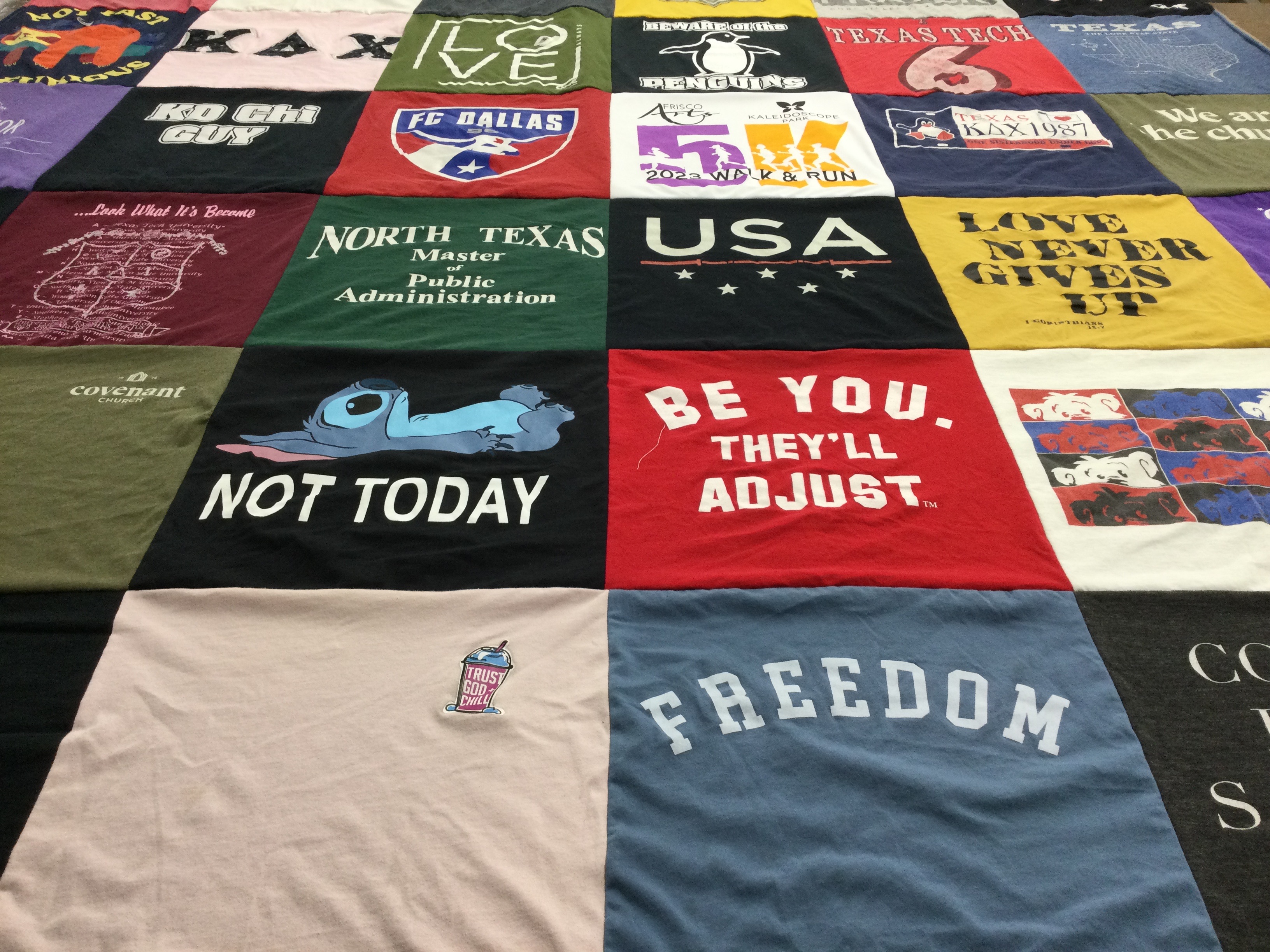 T-shirt quilt featuring fc dallas by Andrea from TX