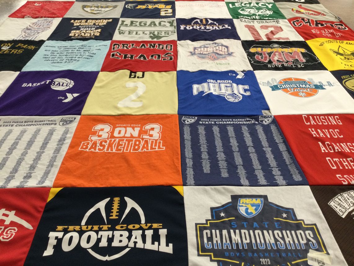 T-shirt quilt featuring orlando magic by Keisa from FL