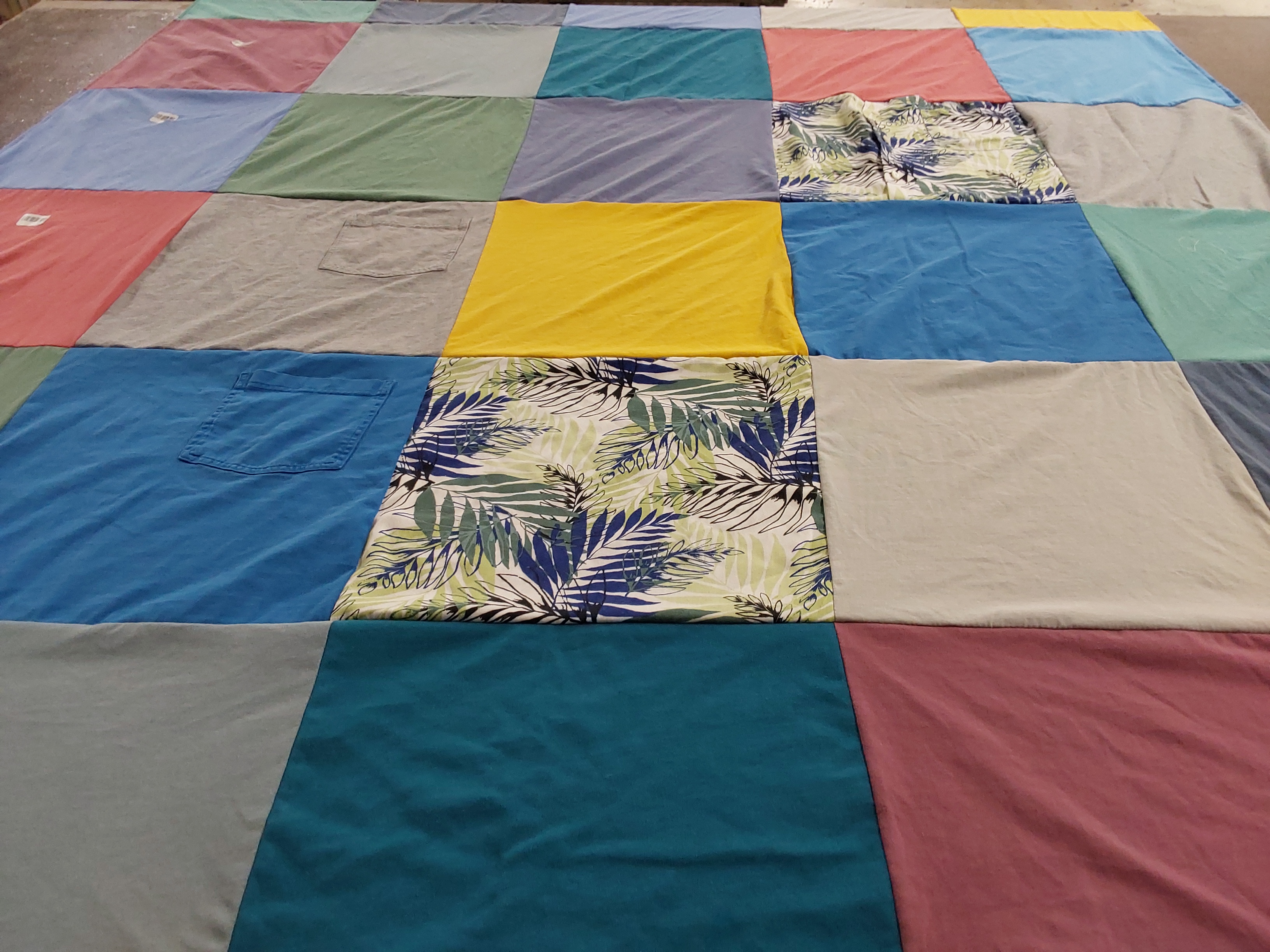 T-shirt quilt with sewing, crafting themes by Darcy from PA
