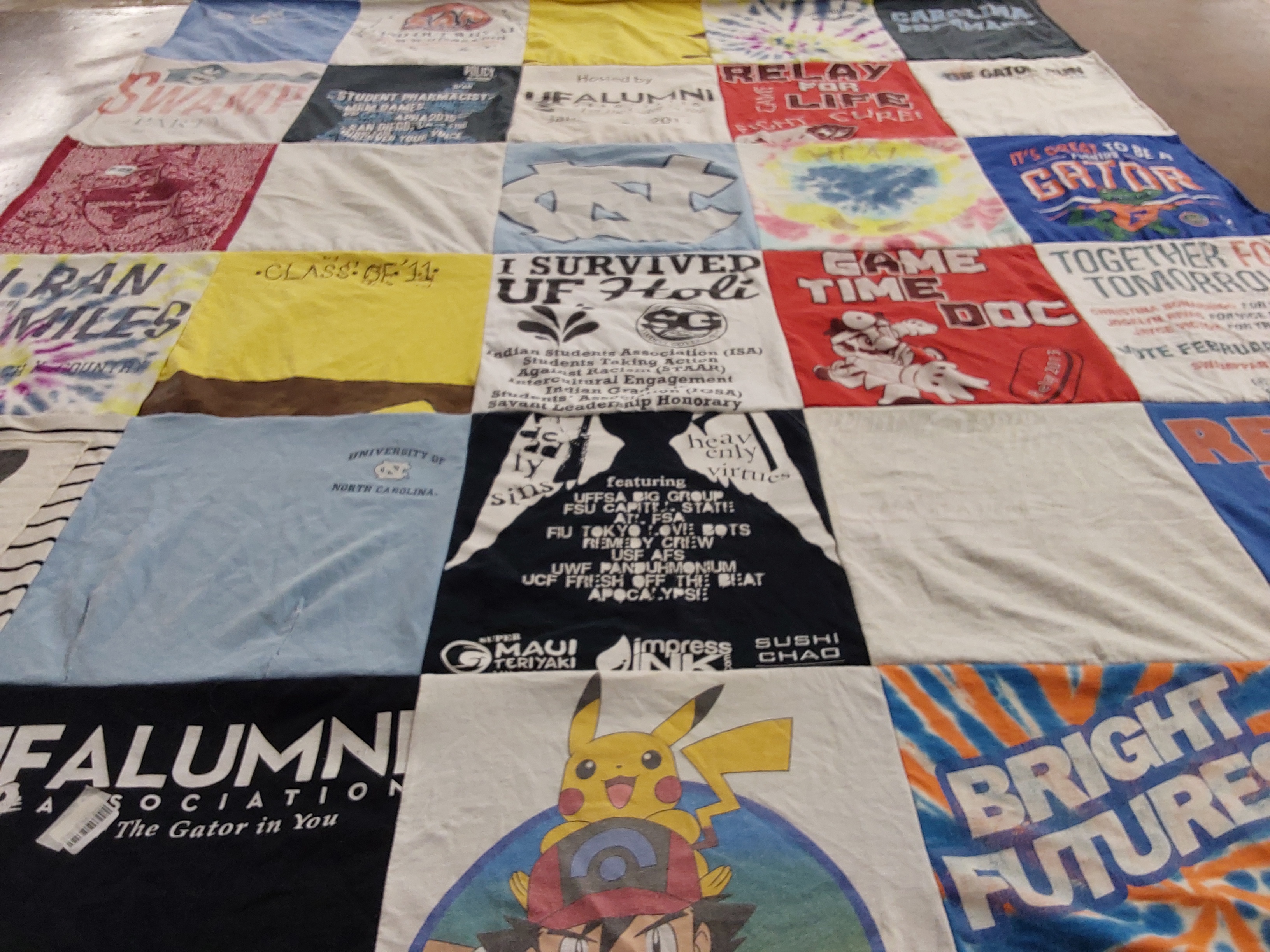 T-shirt quilt featuring university of florida gators by Crista from NC