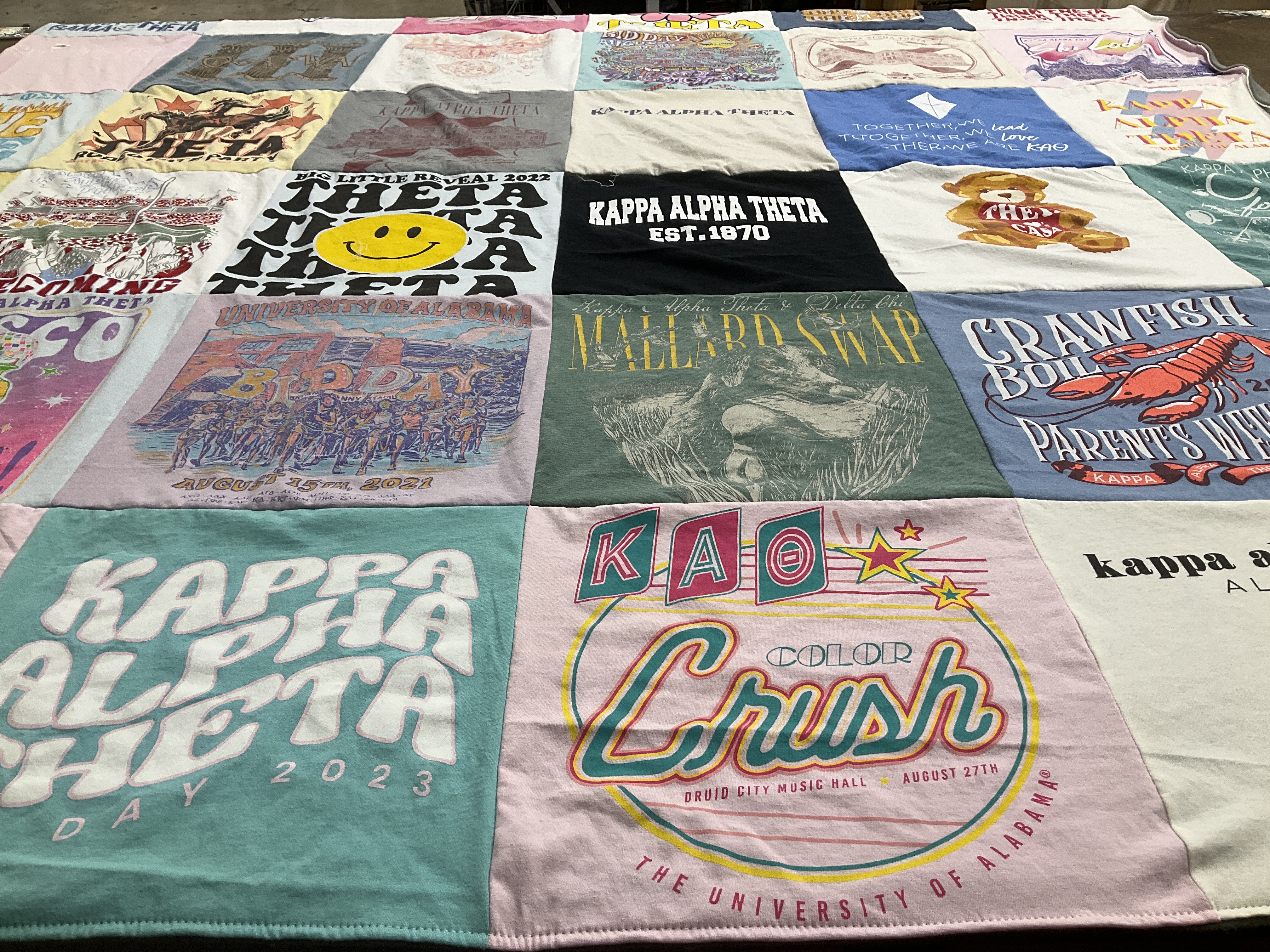 T-shirt quilt from the university of alabama by Melissa from FL