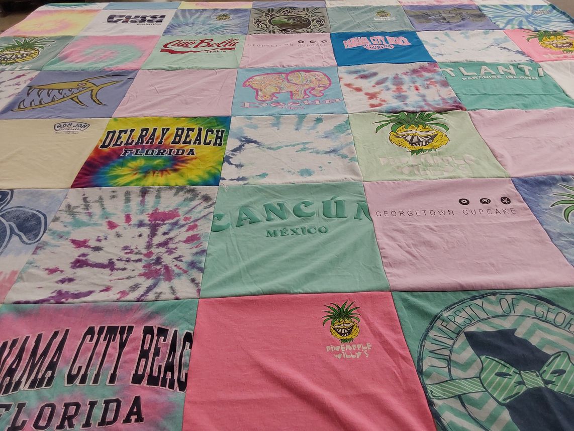 T-shirt quilt from university of georgia by Michelle from GA